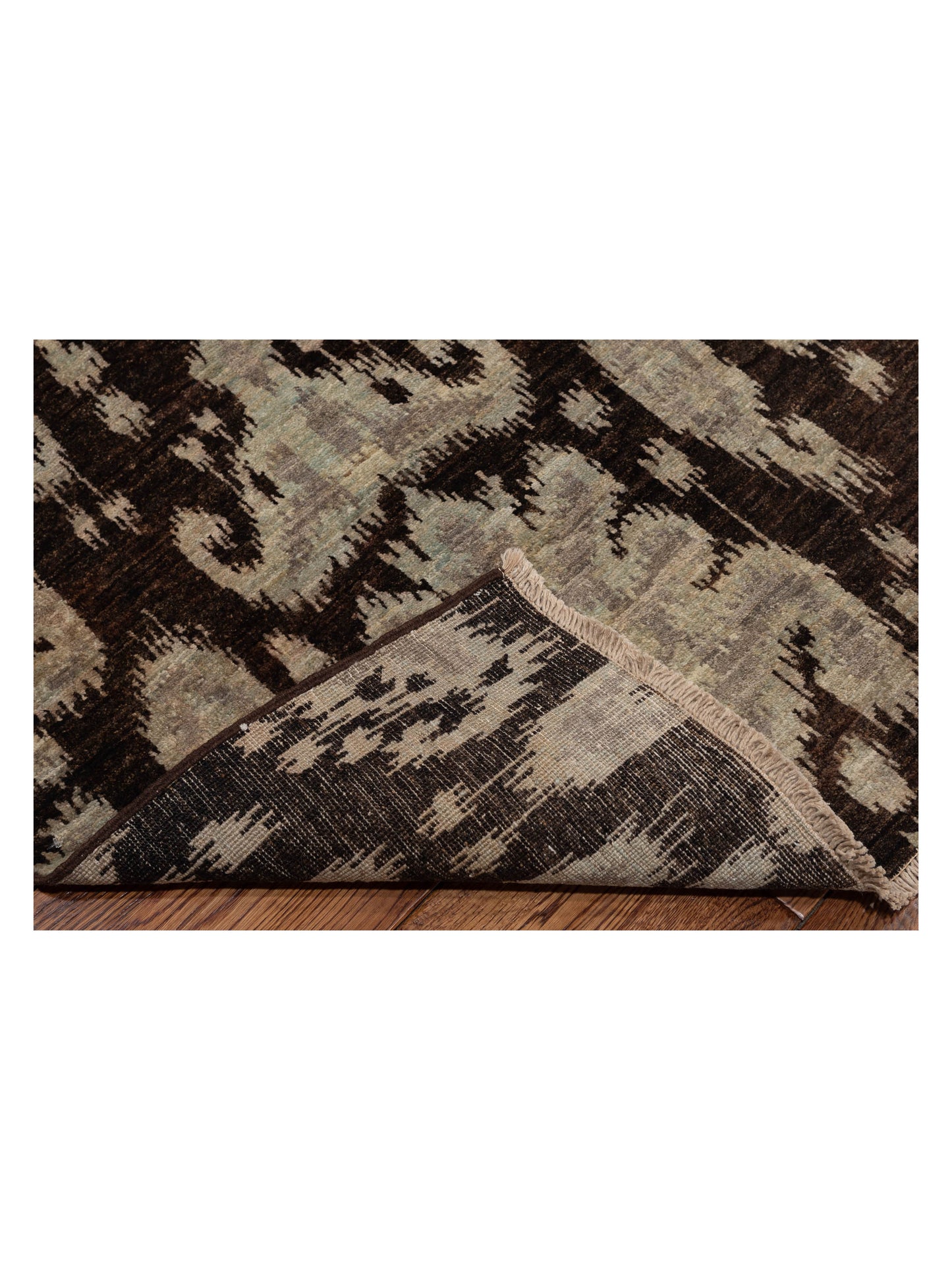 Laila 125334 Brown 8x10 Hand Knotted Rug