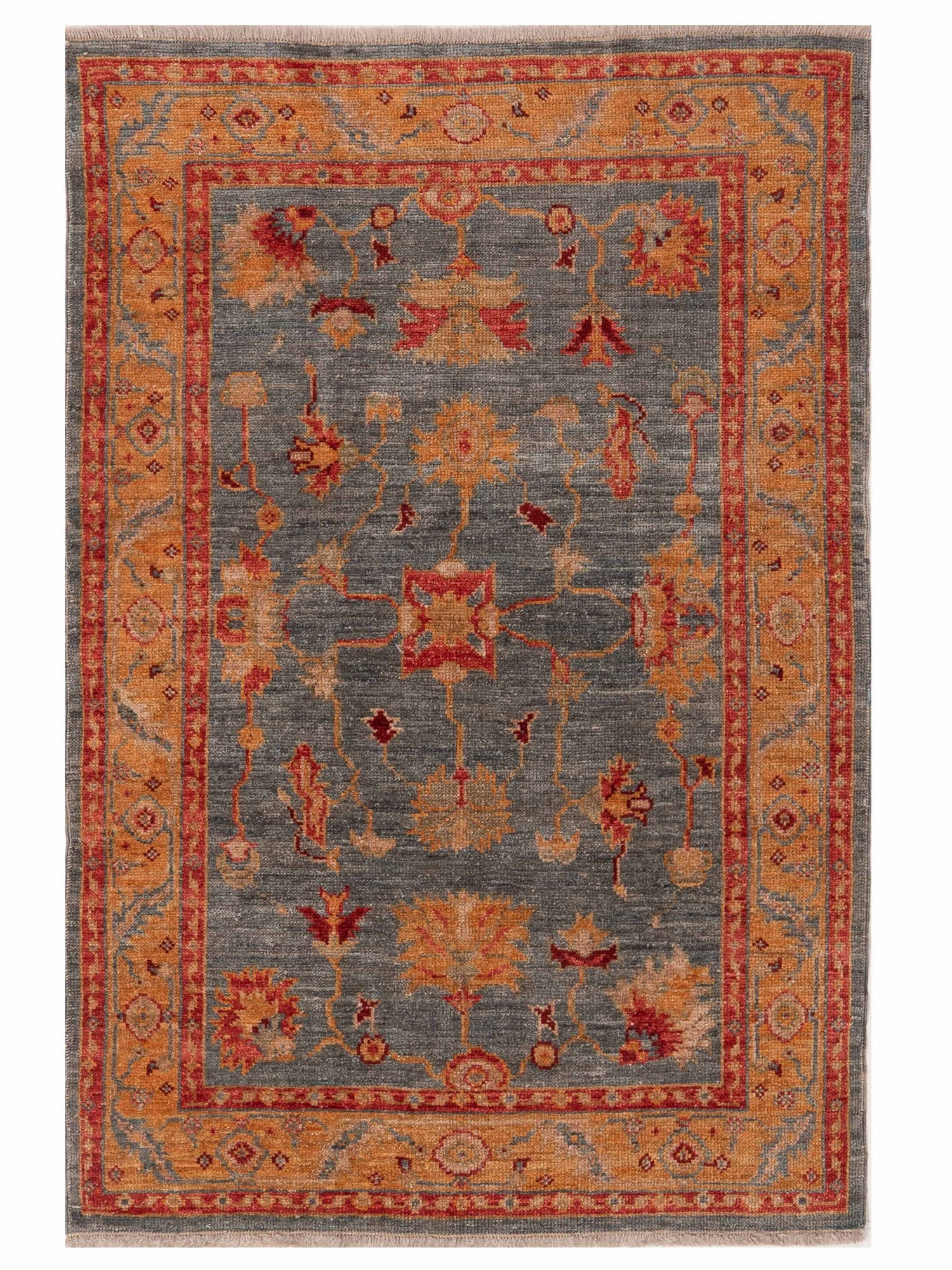 Anadol Angora Oushak  Blue Ivory Traditional