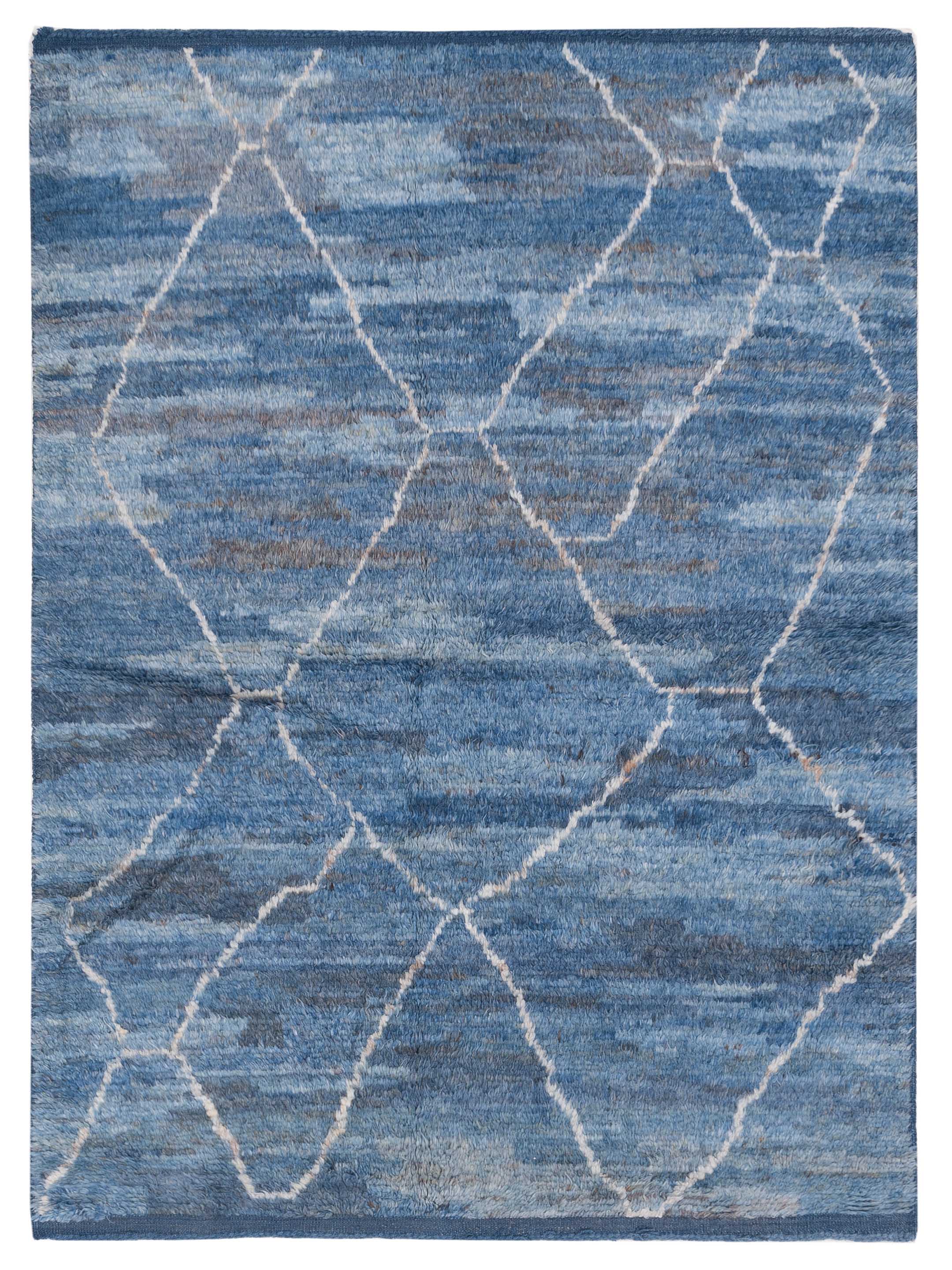 Berber Efes Indigo Indigo 5.4x8.6 Hand Knotted Rug – Anadol Rugs