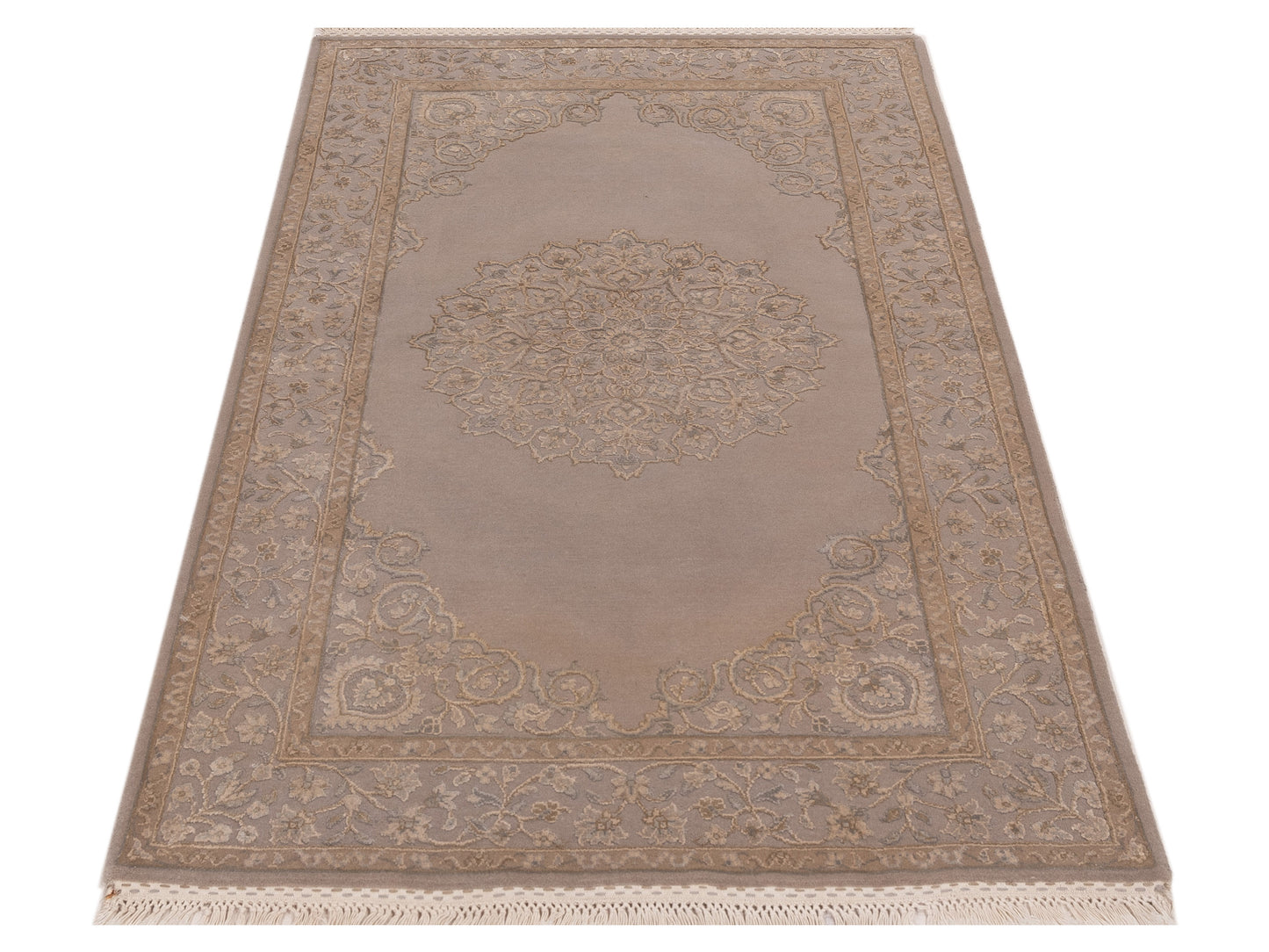 Imperial Silk 127272 Gray 3.1x5 Hand Knotted Rug