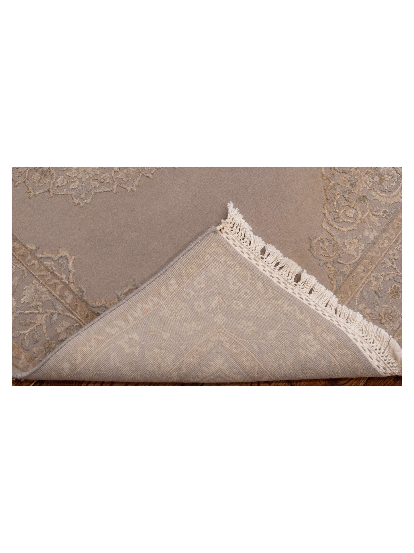 Imperial Silk 127272 Gray 3.1x5 Hand Knotted Rug
