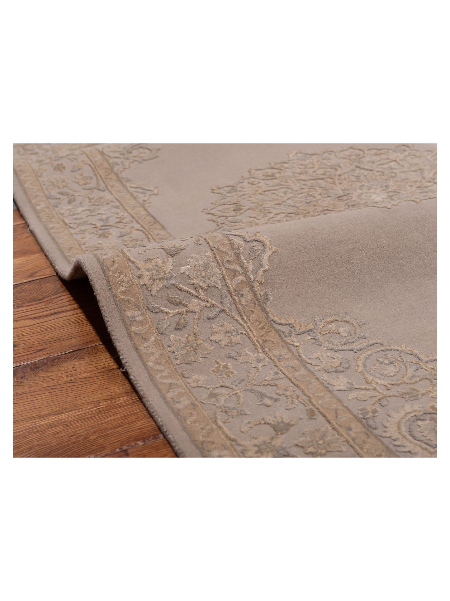 Imperial Silk 127272 Gray 3.1x5 Hand Knotted Rug