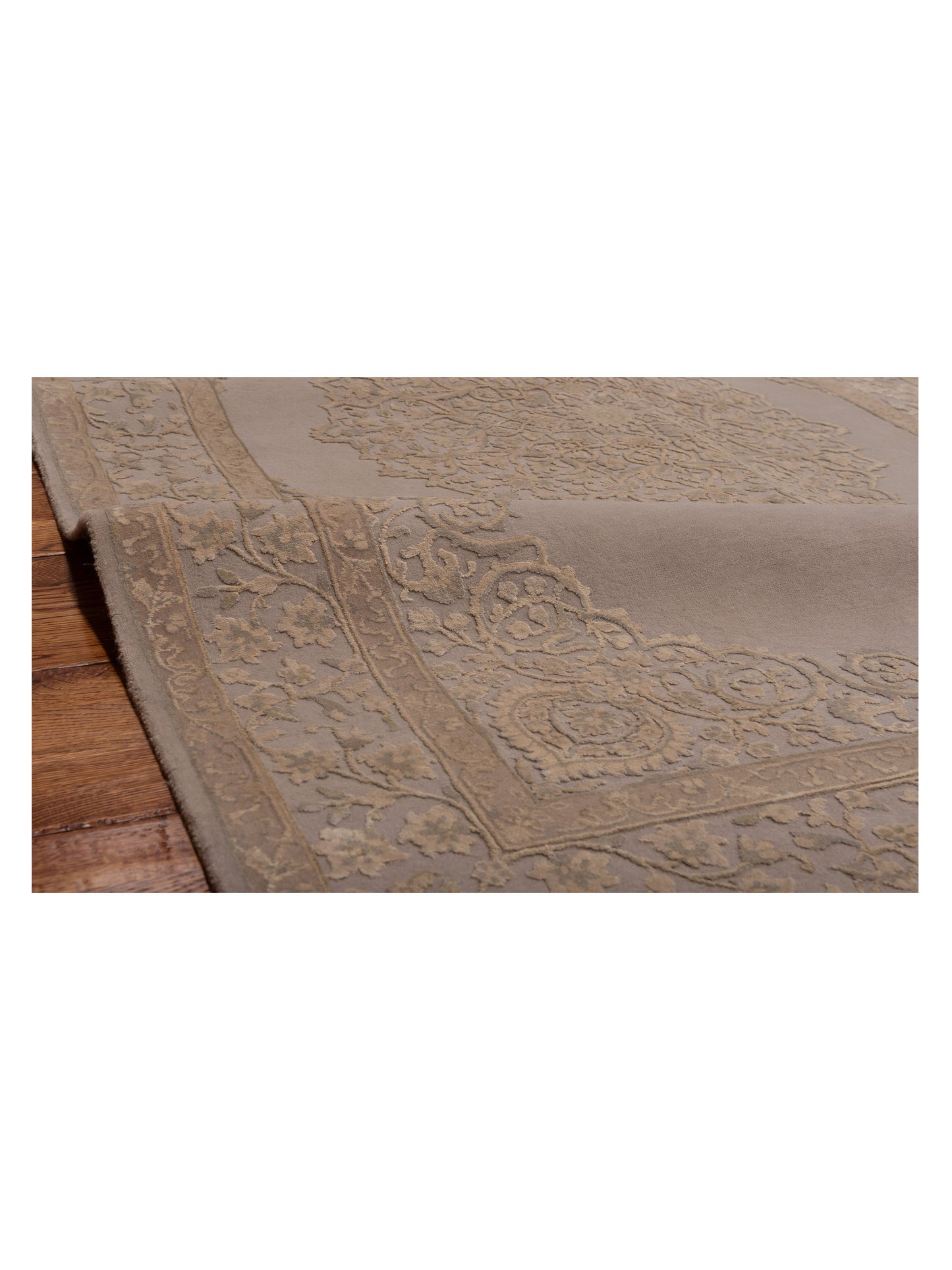 Imperial Silk 127284 Gray 4.1x6.2 Hand Knotted Rug