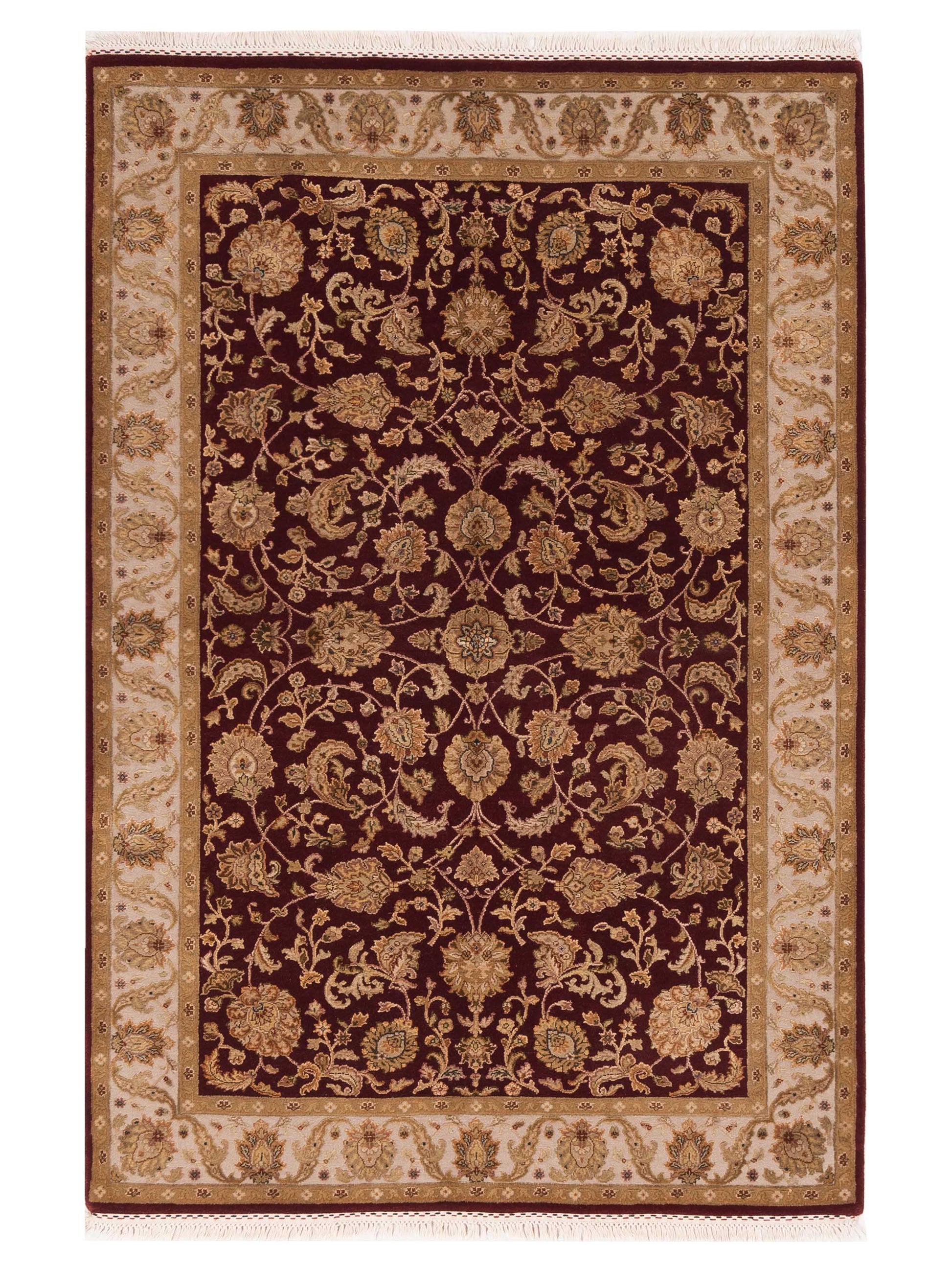 Rajpur Imperial Silk  Red Ivory Traditional