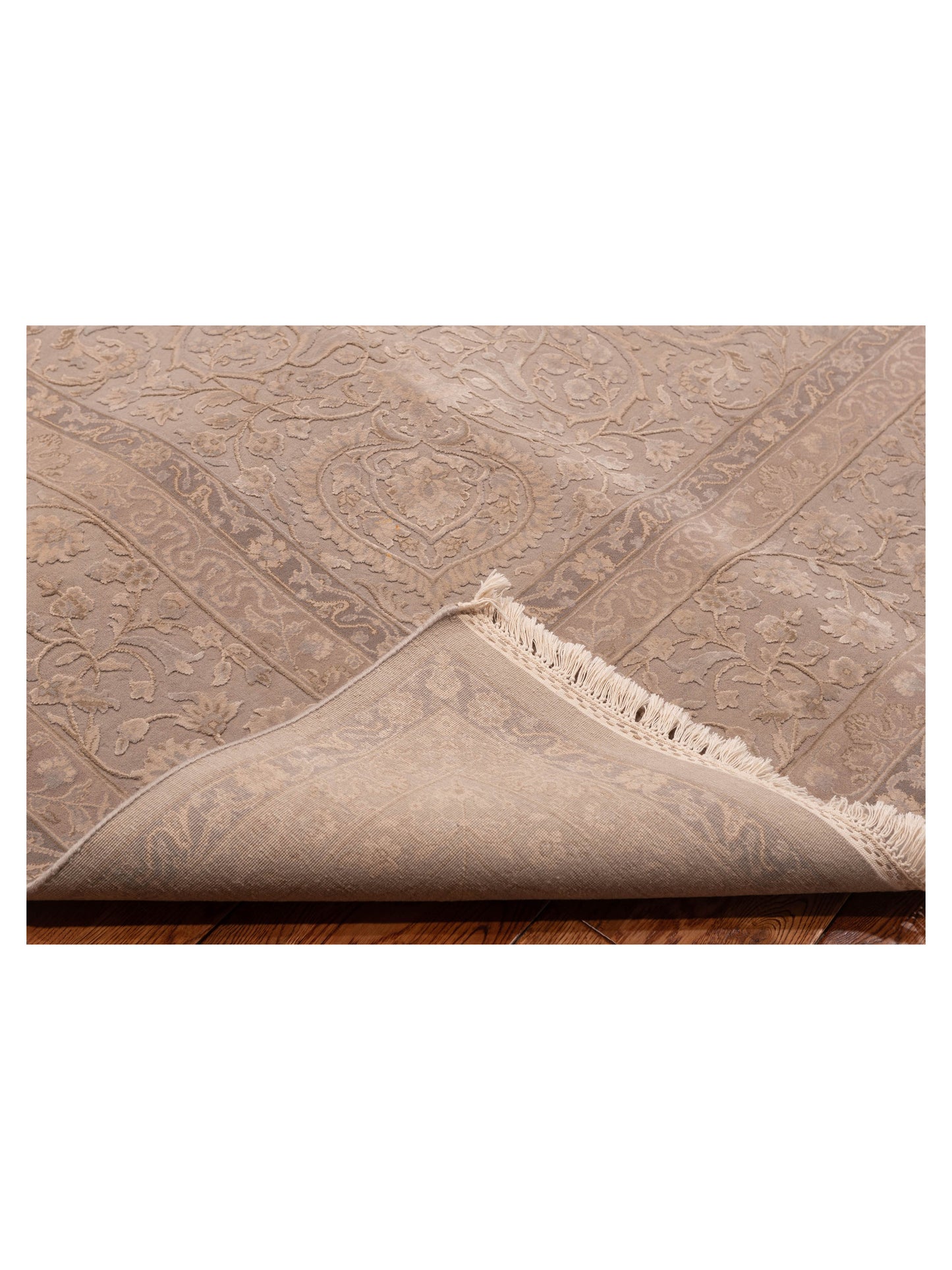 Imperial Silk 127353 Silver 9.1x12.2 Hand Knotted Rug