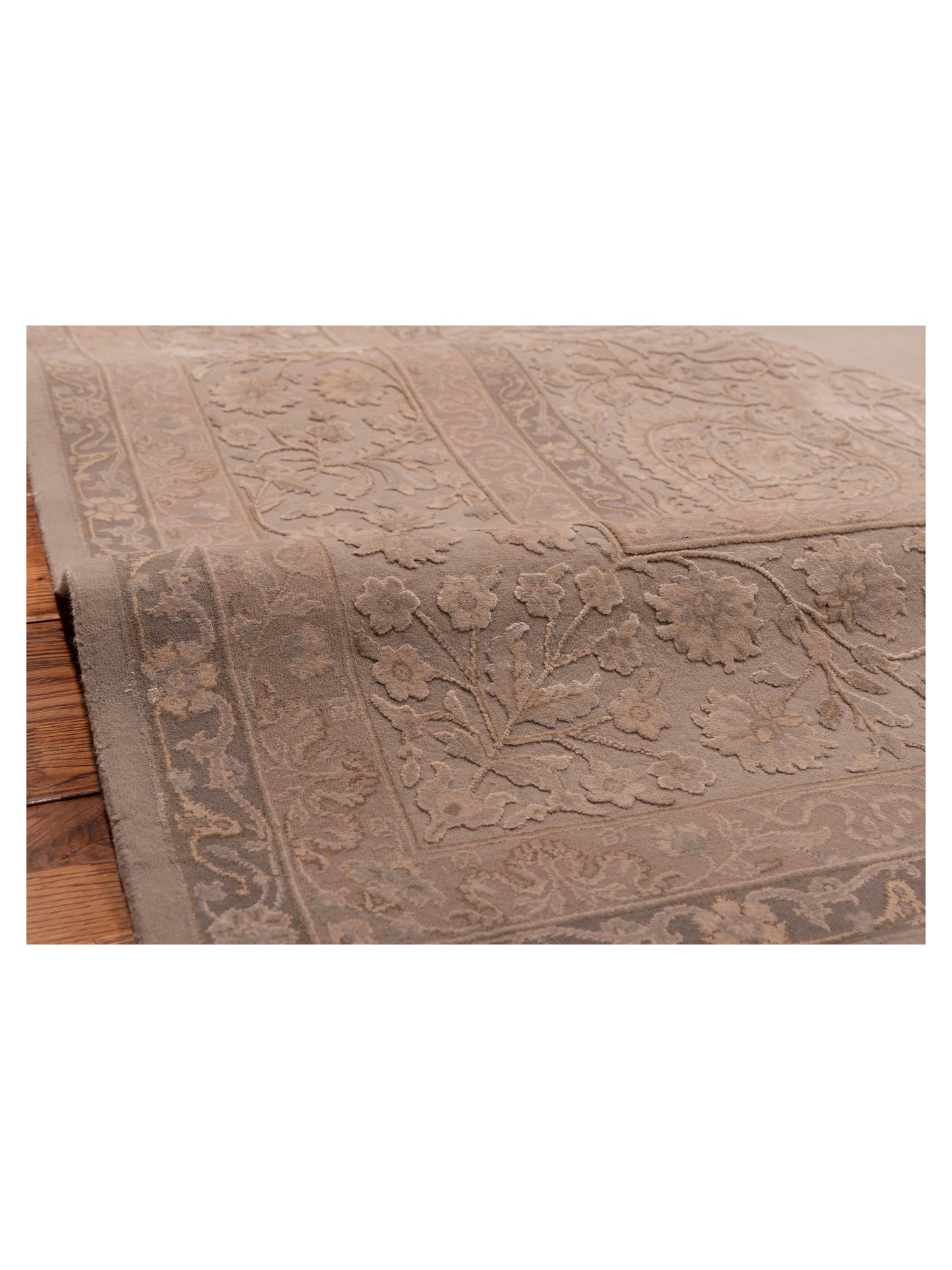 Imperial Silk 127353 Silver 9.1x12.2 Hand Knotted Rug