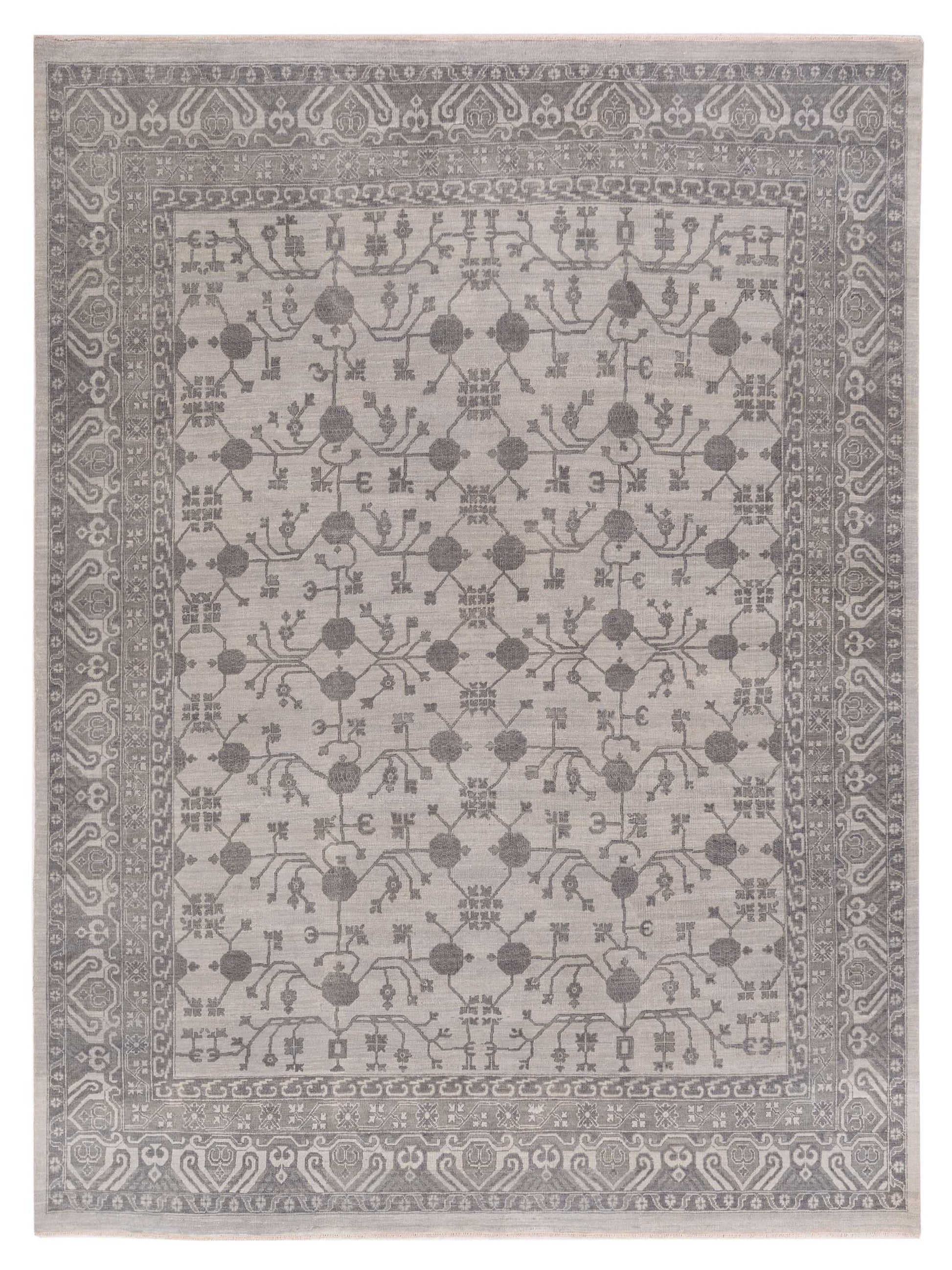 Rajpur Platinum  Ivory Gray Traditional