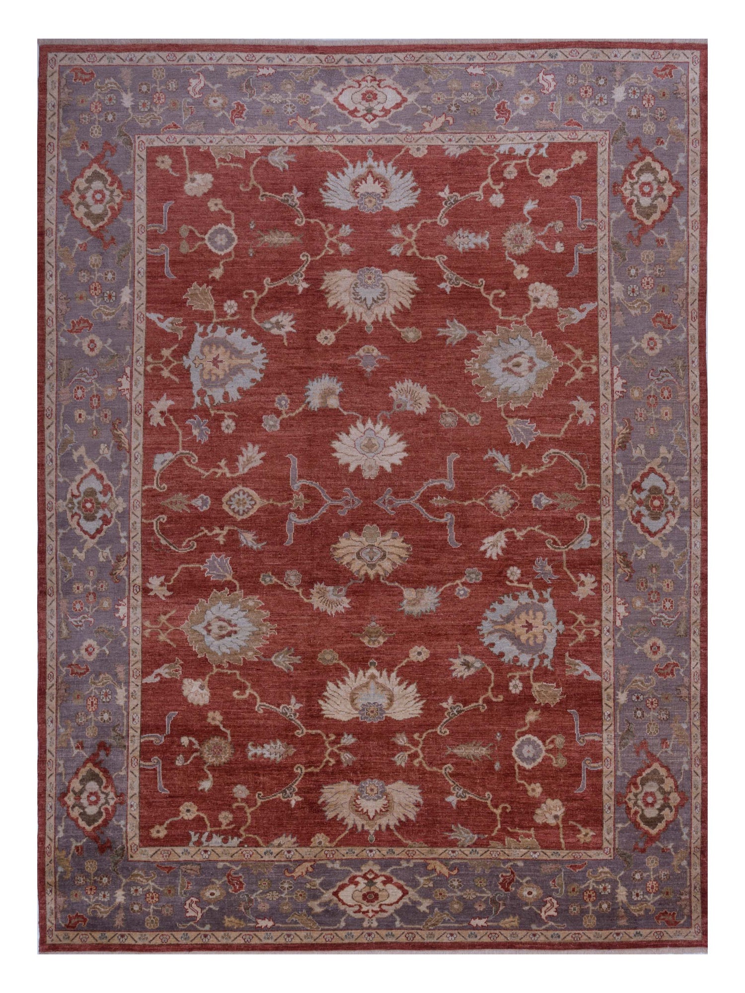 Anadol Angora Oushak  Rust Purple Traditional