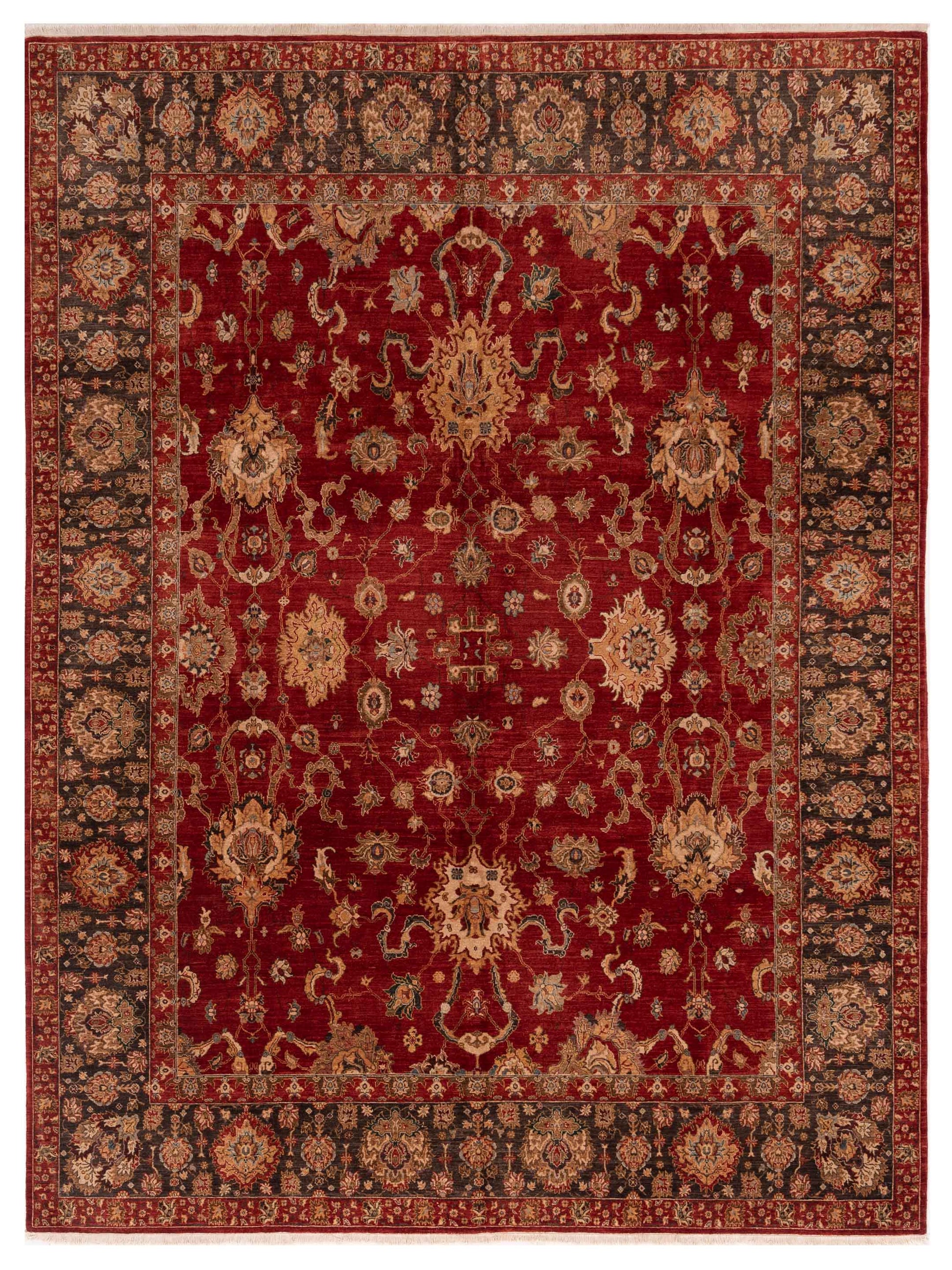 Pasha Firuze  Charcoal Red Traditional