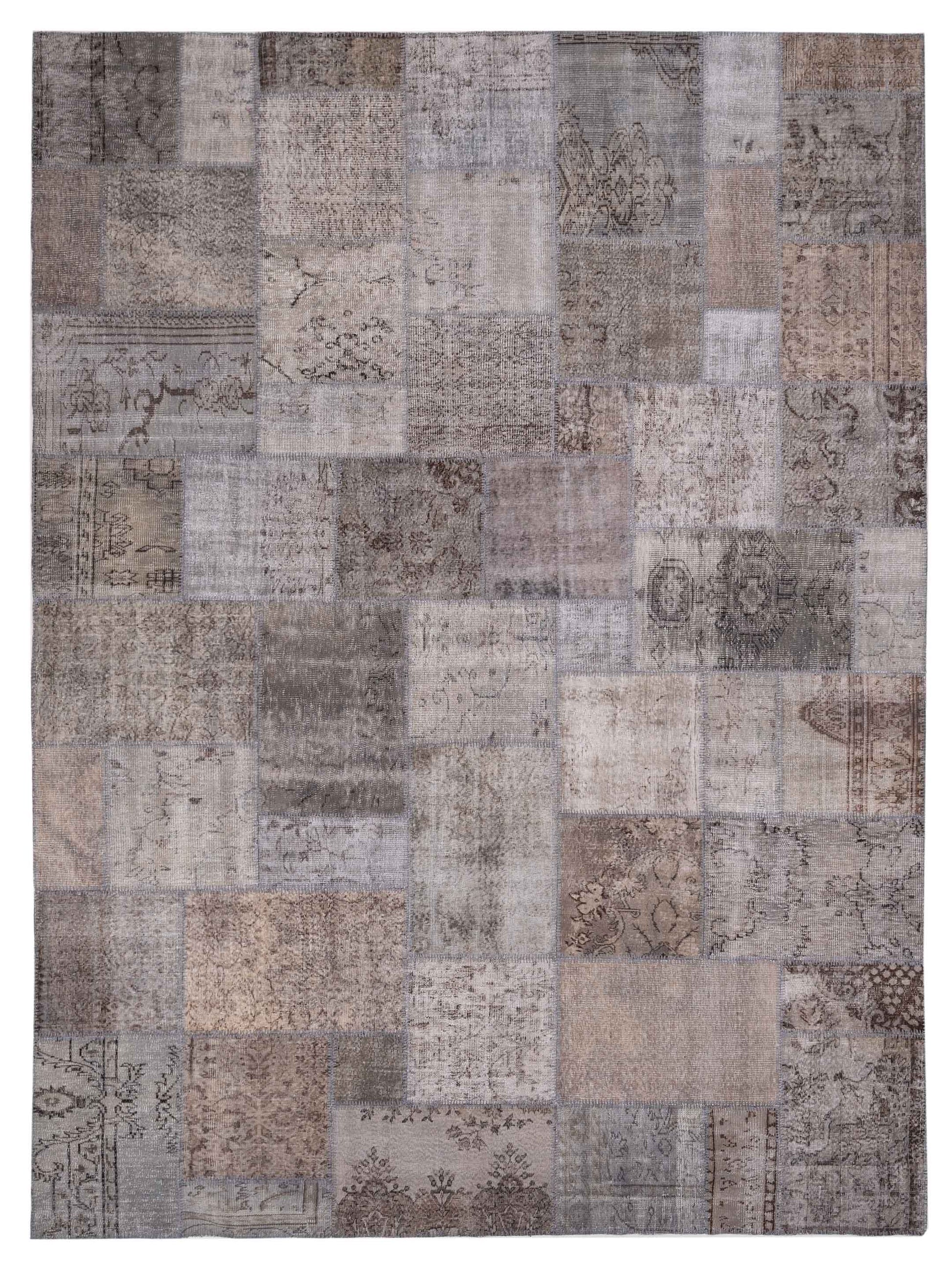 Pasha Turkish Vestige Patchwork  Gray  Contemporary