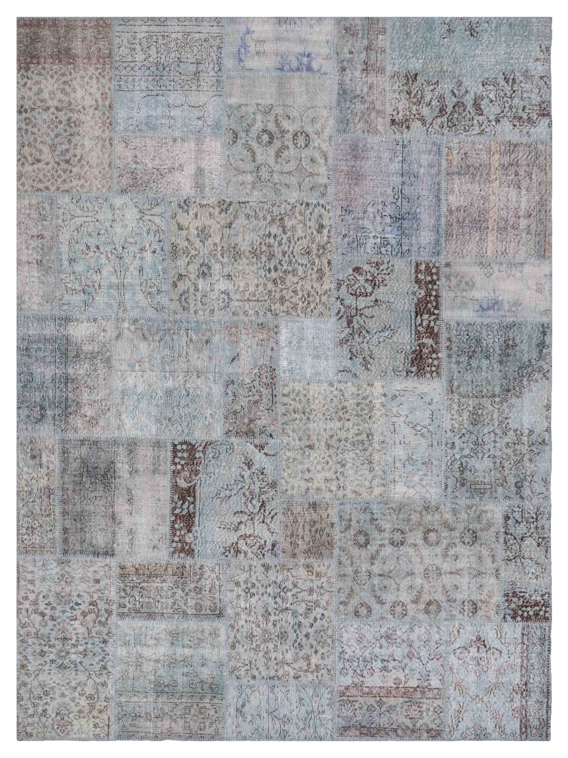 Pasha Turkish Vestige Patchwork  Blue  Contemporary