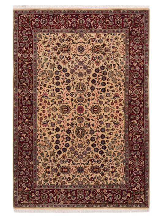 Pasha Hereke  Ivory Red Traditional