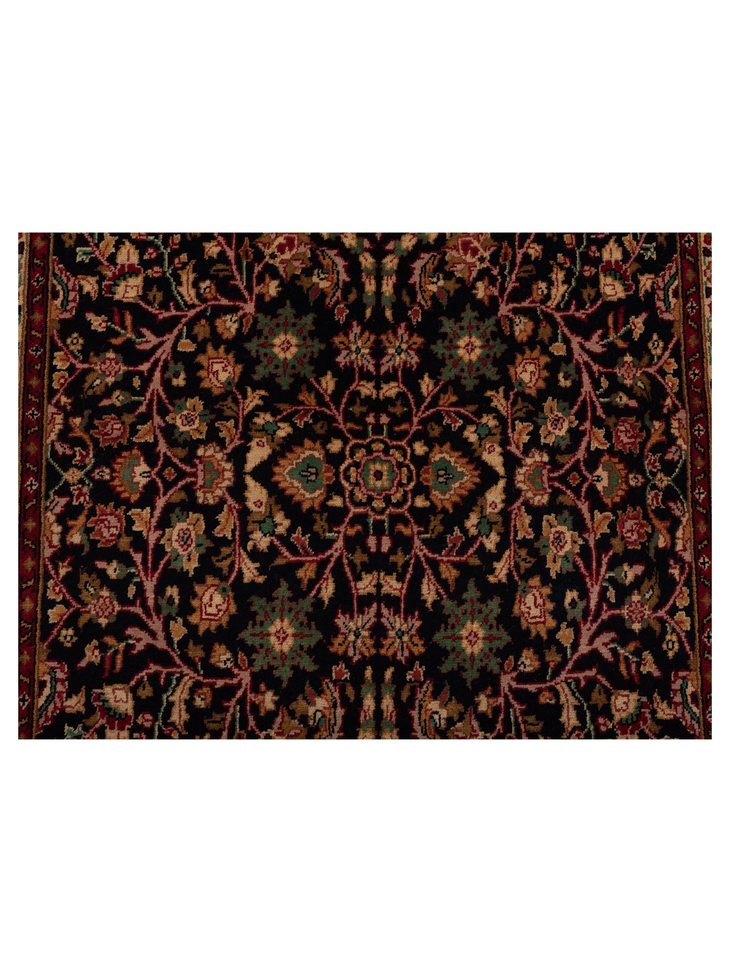 Sivas 129432 Black Red 5.9x8.11 Hand Knotted Rug