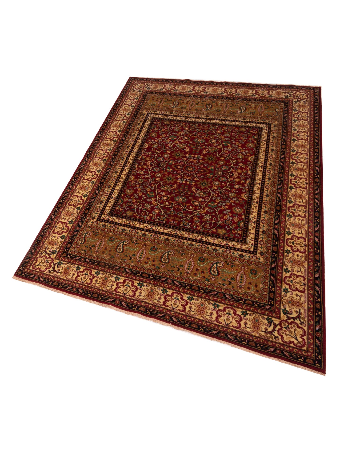 Sivas 129440 Red Ivory 6.1x9.2 Hand Knotted Rug
