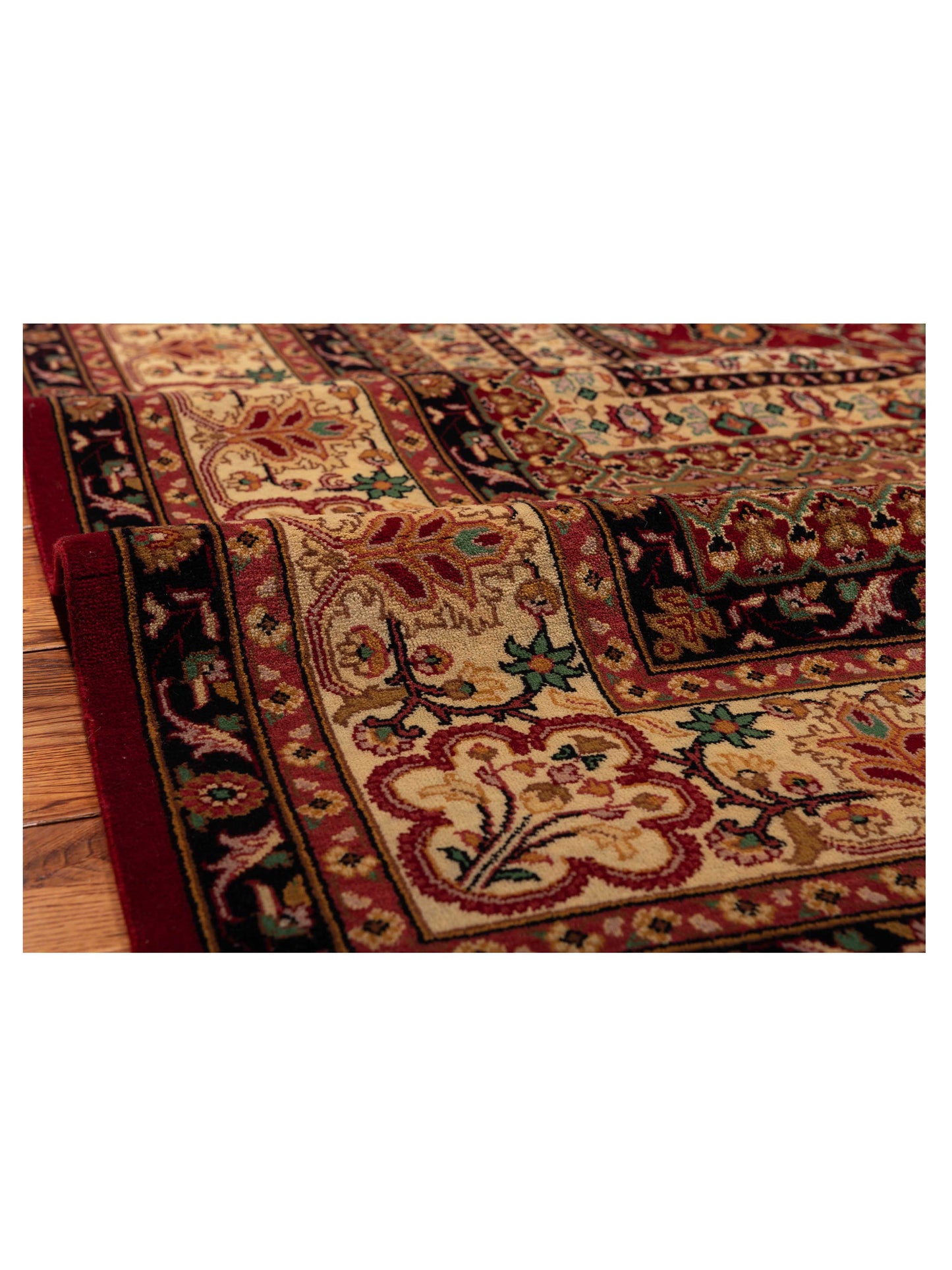 Sivas 129496 Red Ivory 9.1x12.4 Hand Knotted Rug