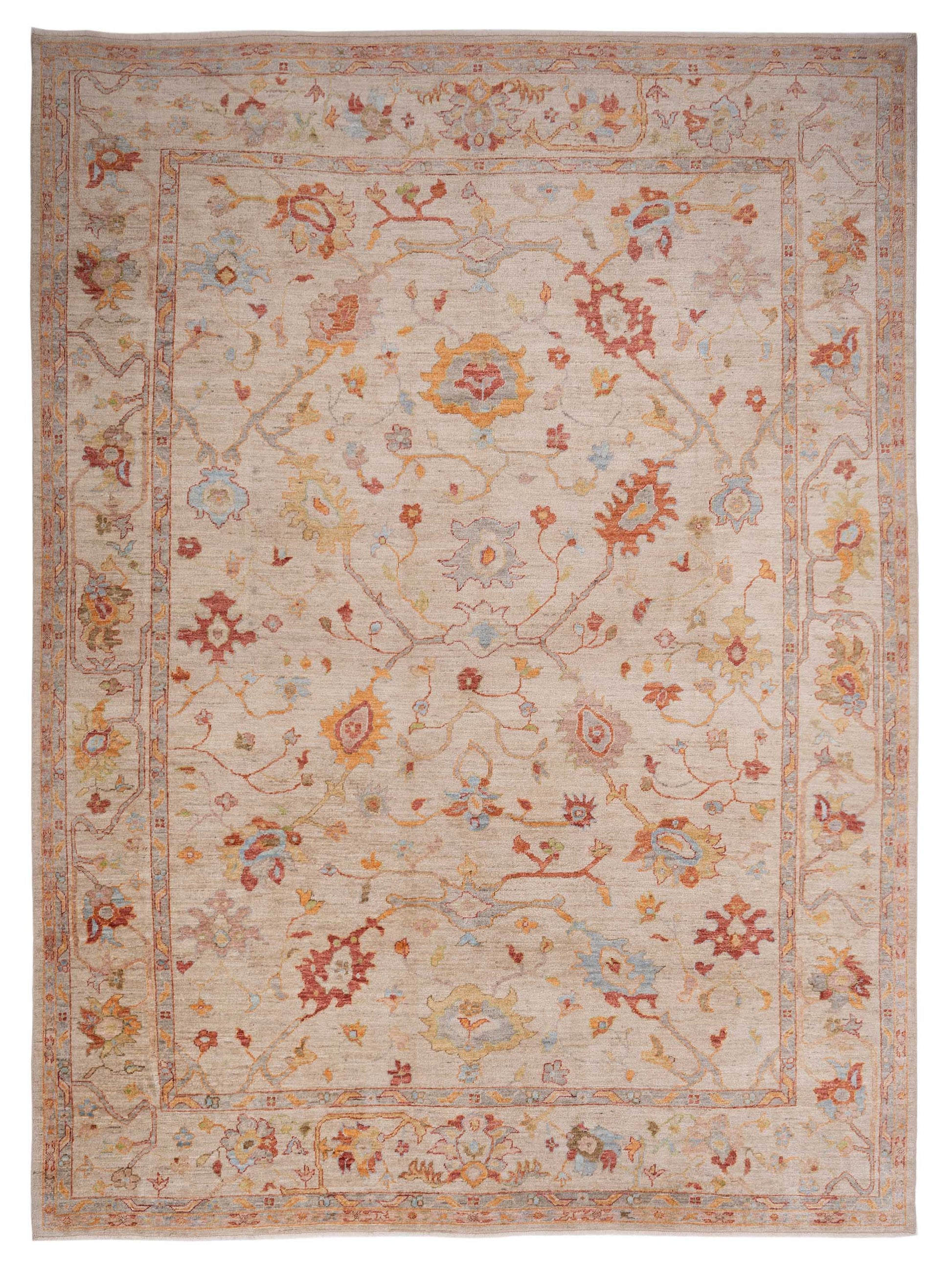 Anadol Angora Oushak  Ivory Ivory Traditional