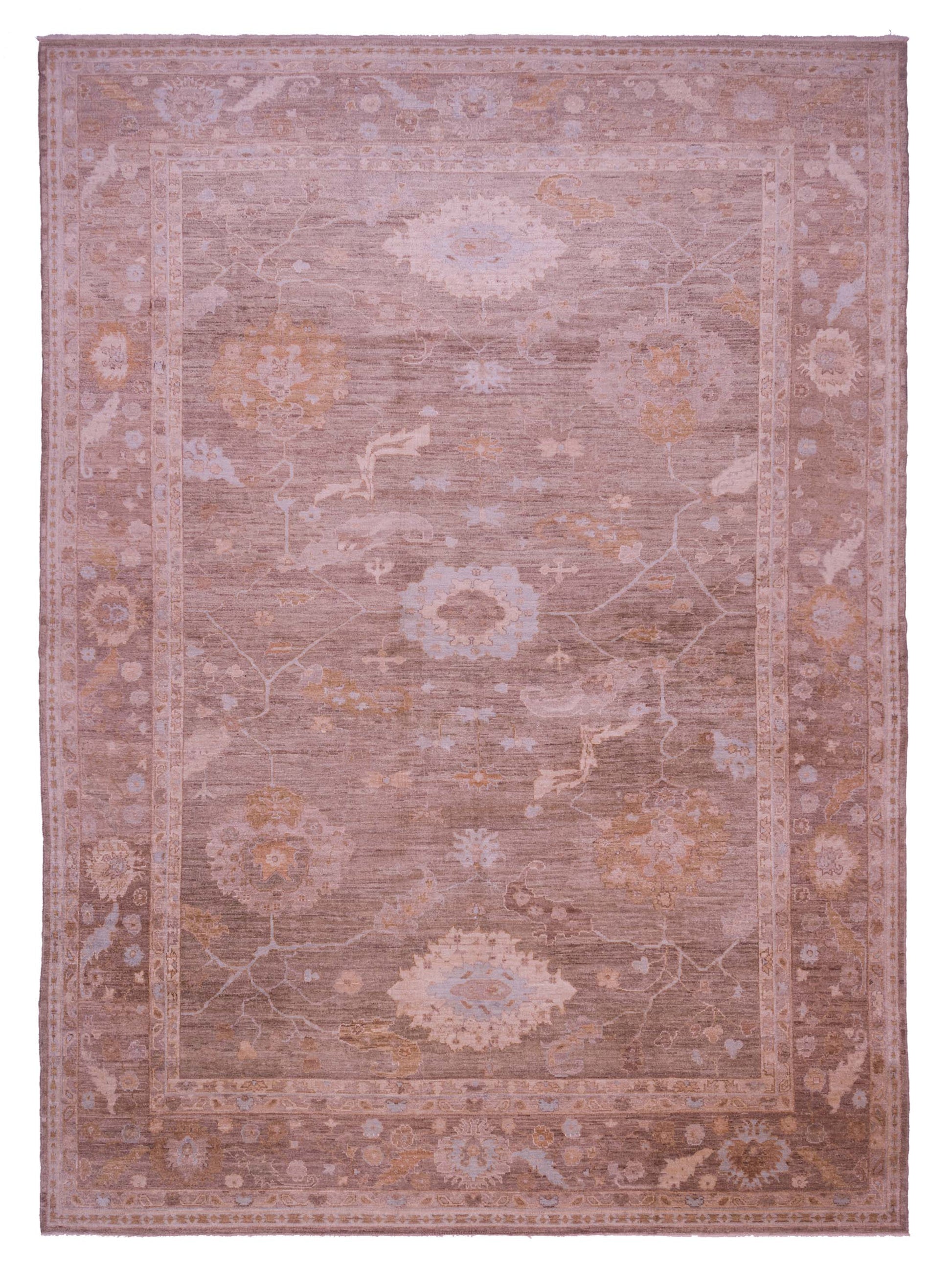 Anadol Angora Oushak  Green Brown Traditional