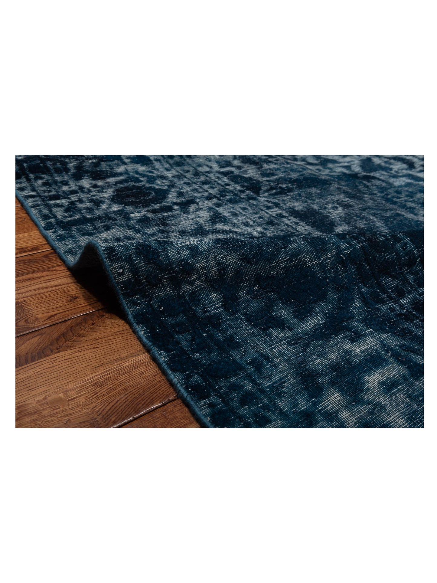 Vintage 130373 Indigo 9.8x15.6 Hand Knotted Rug