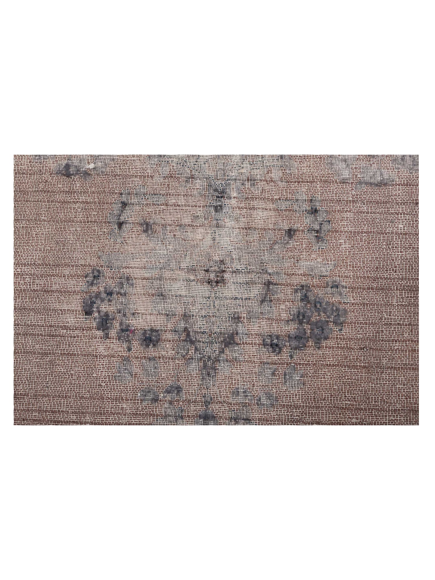 Vintage 130375 Gray 9.10x13.5 Hand Knotted Rug