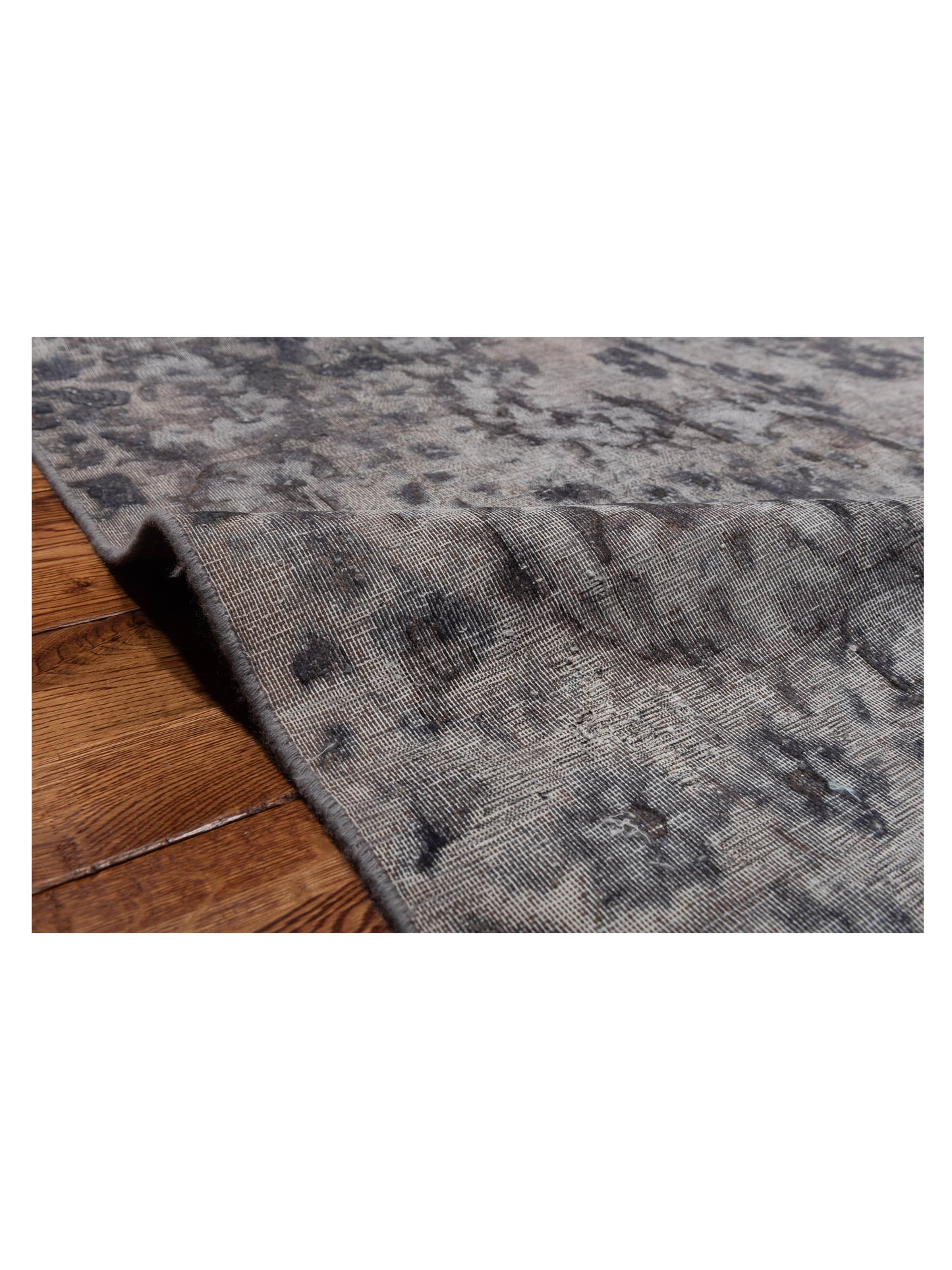 Vintage 130379 Gray 9.8x12.10 Hand Knotted Rug