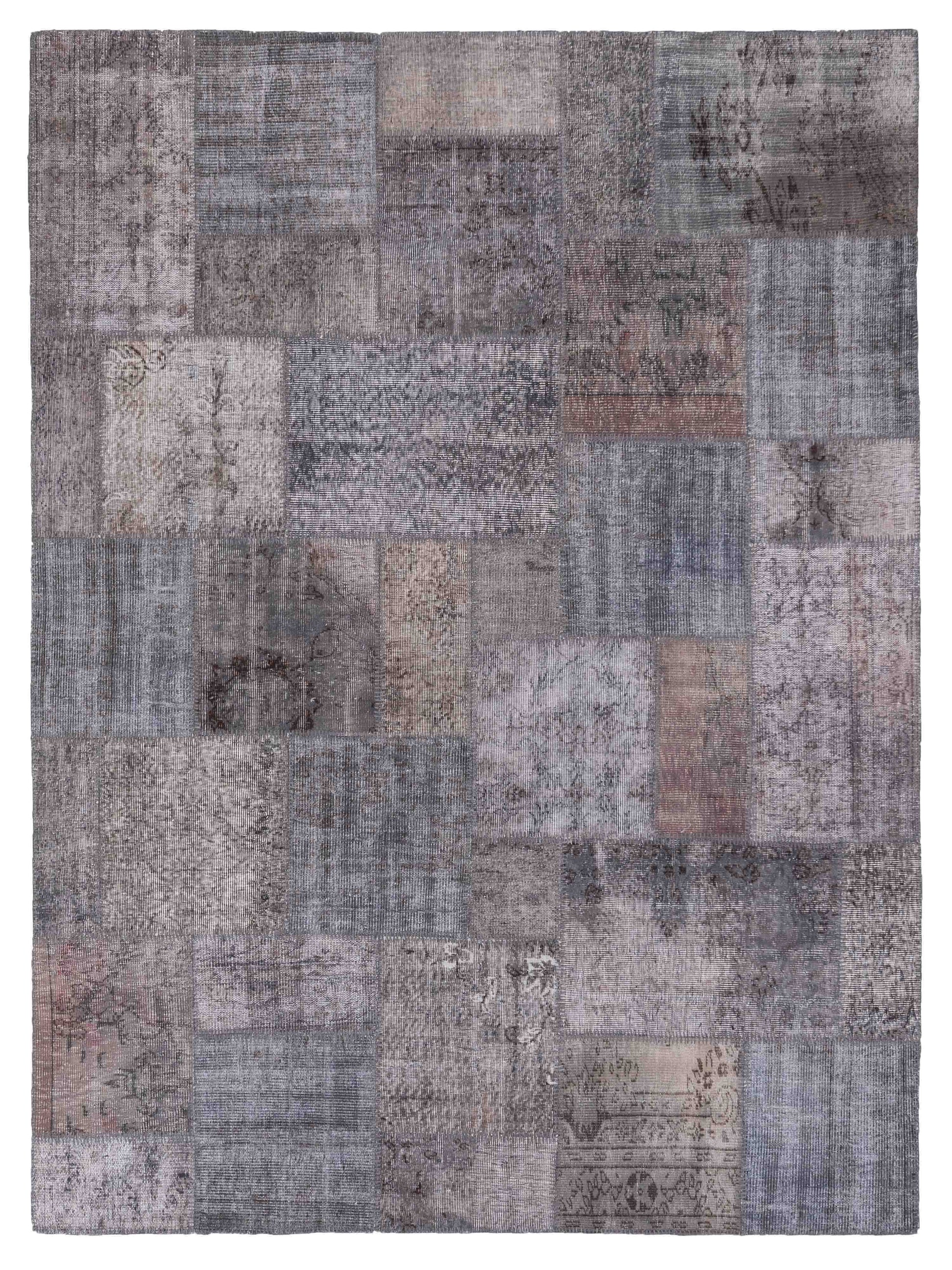 Pasha Turkish Vestige Patchwork  Gray  Contemporary