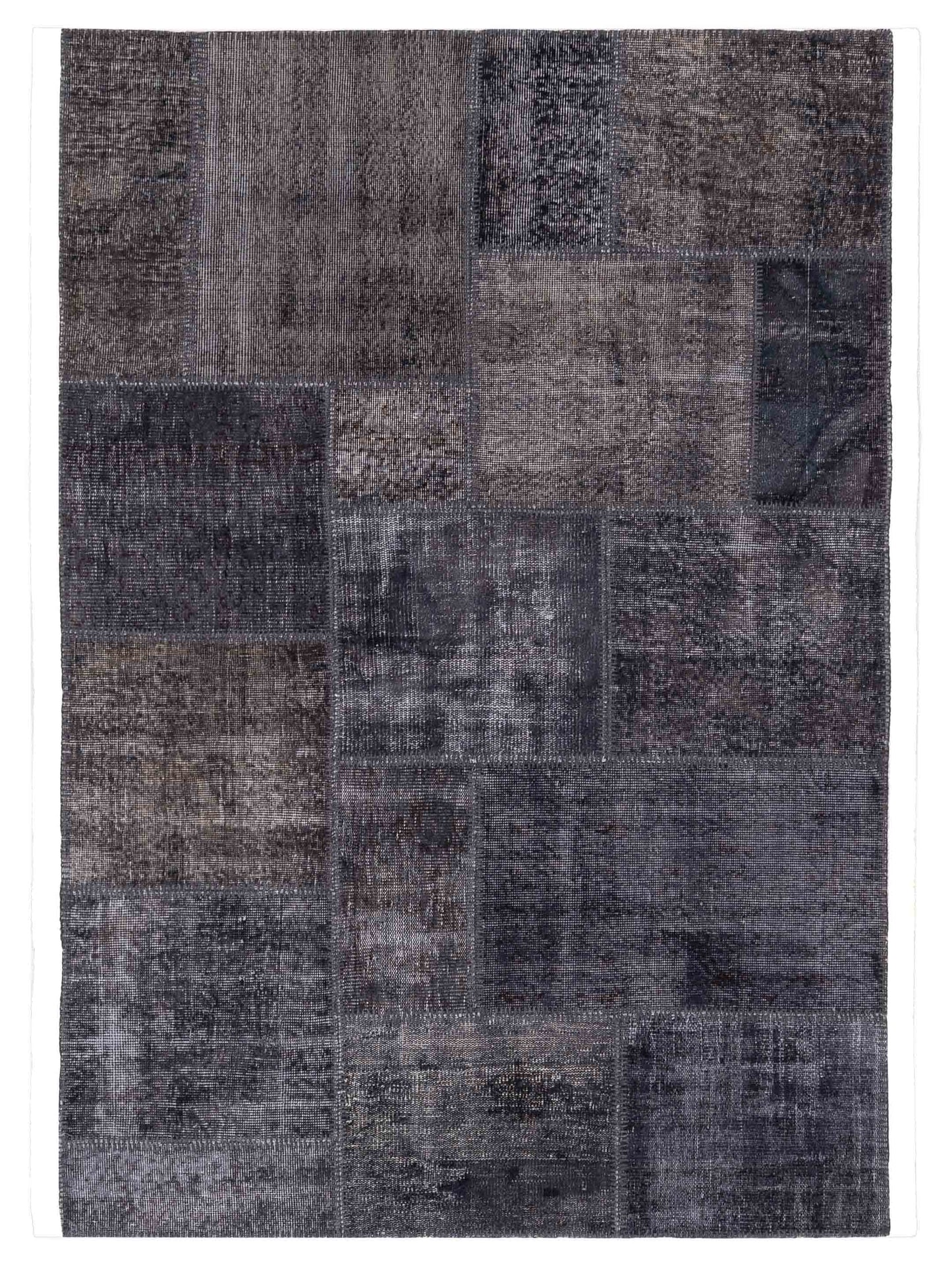 Pasha Turkish Vestige Patchwork  Dark Gray Dark Gray Contemporary