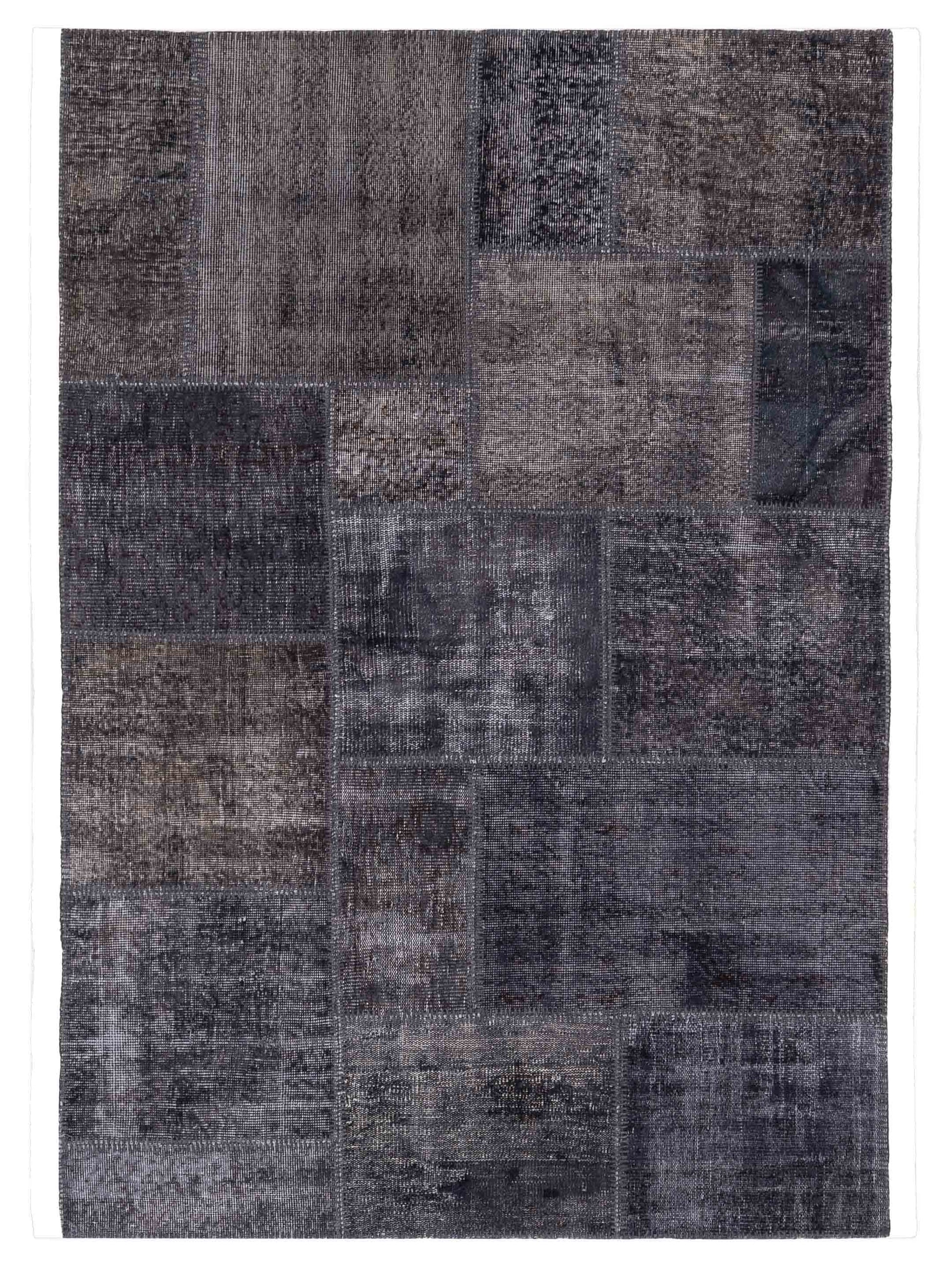 Pasha Turkish Vestige Patchwork  Dark Gray Dark Gray Contemporary