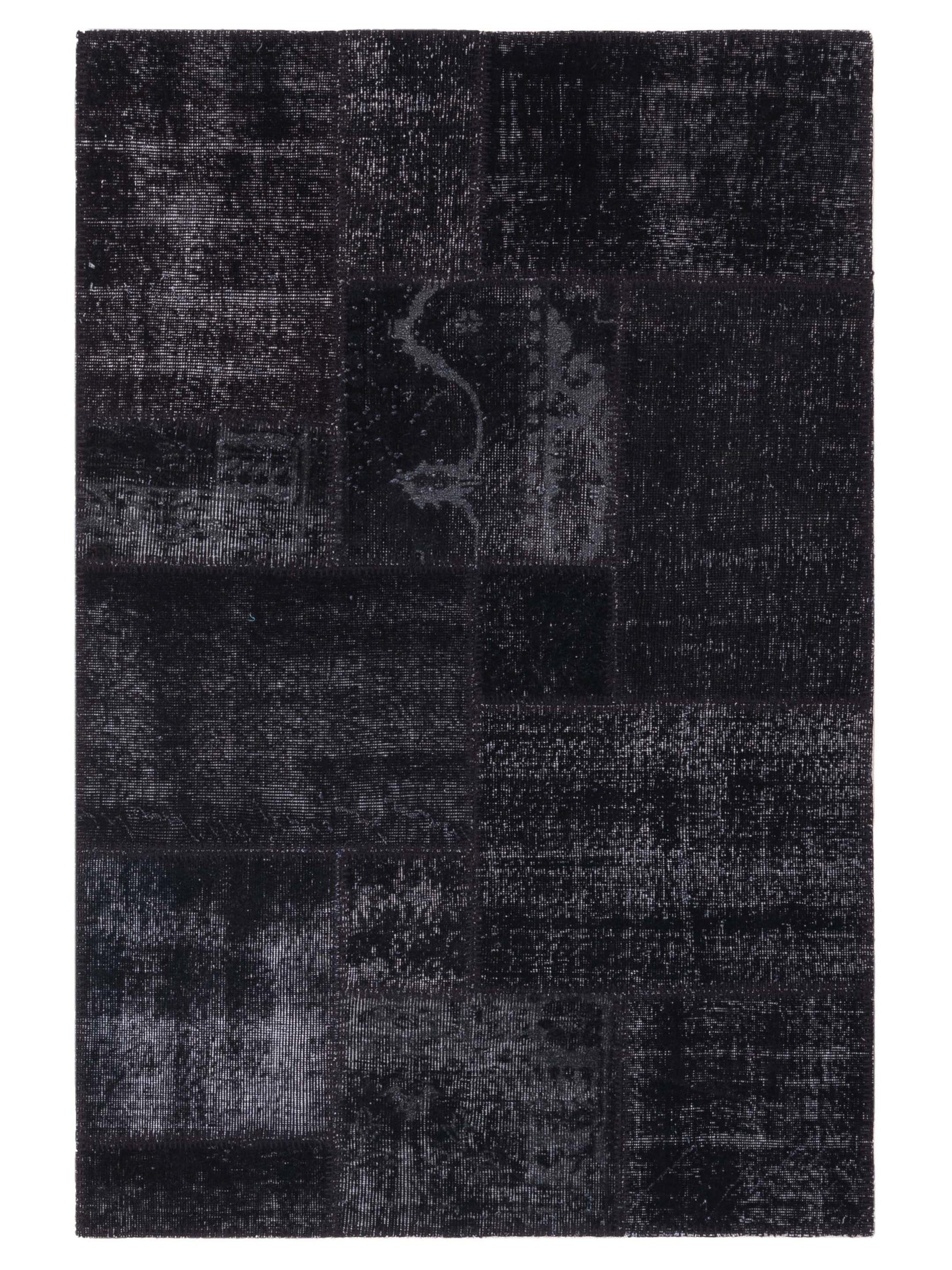 Pasha Turkish Vestige Patchwork  Black  Contemporary