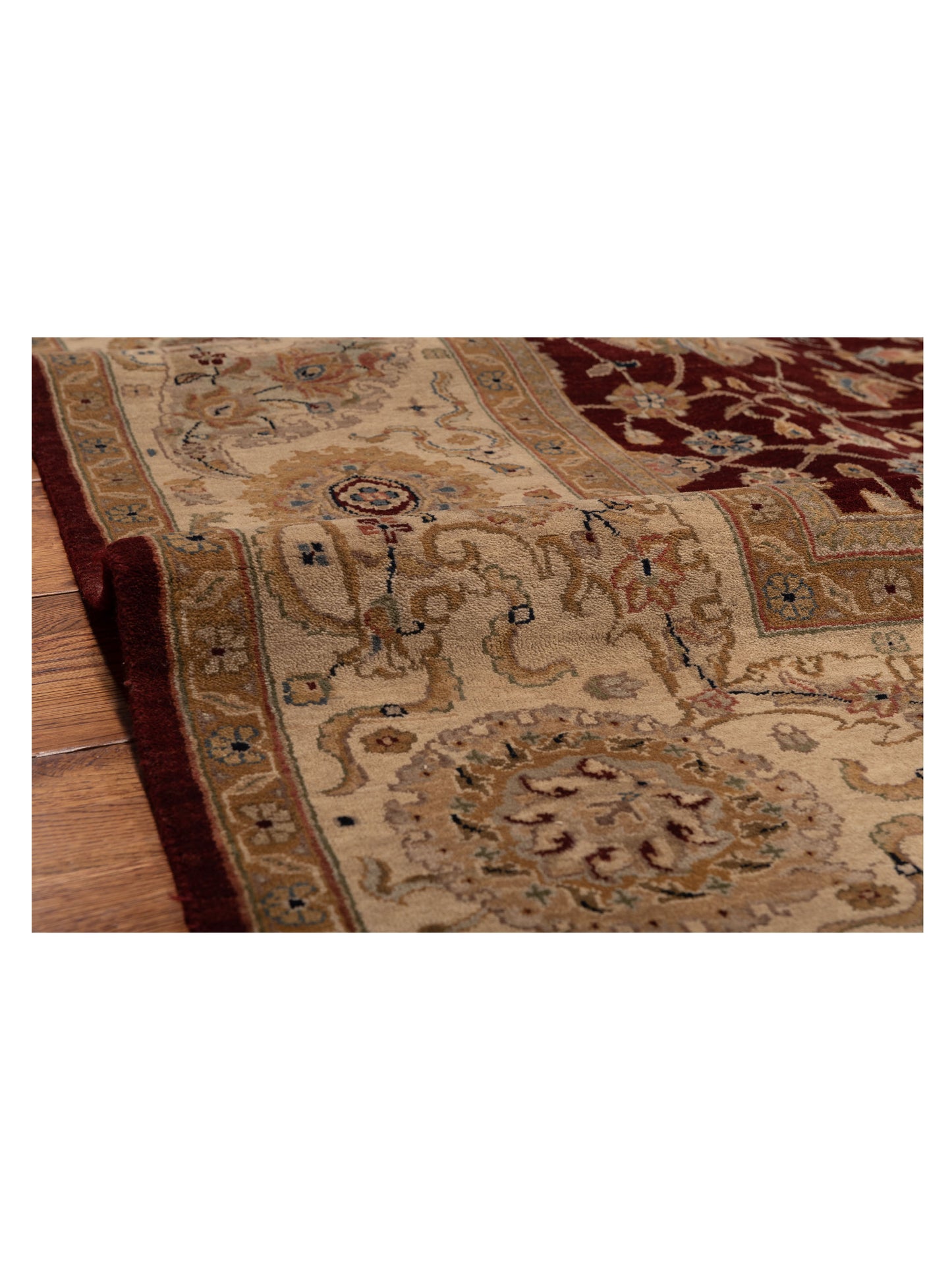 Crown 131276 Red Beige 8.1x10 Hand Knotted Rug