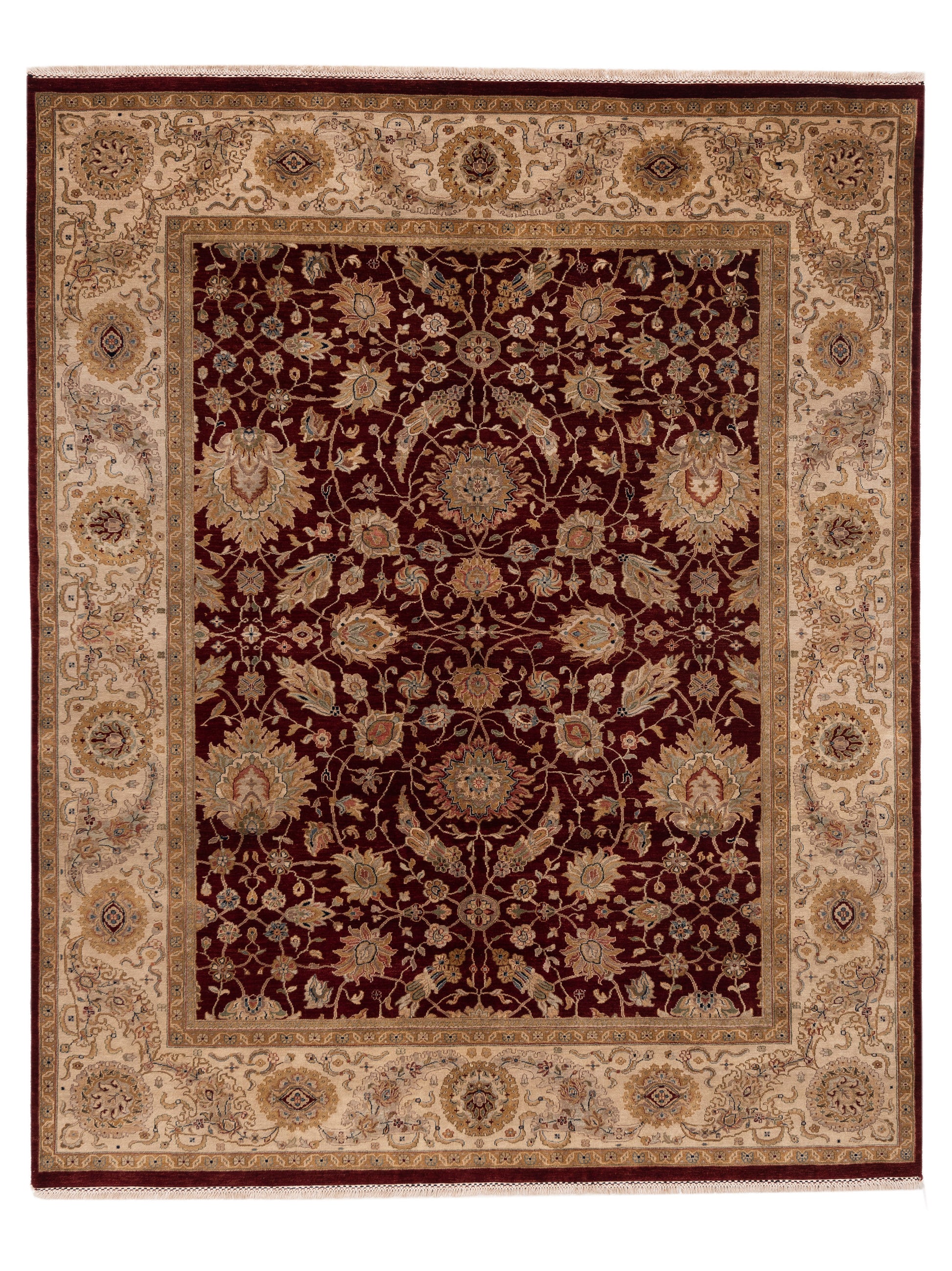 Rajpur Crown  Red Beige Transitional
