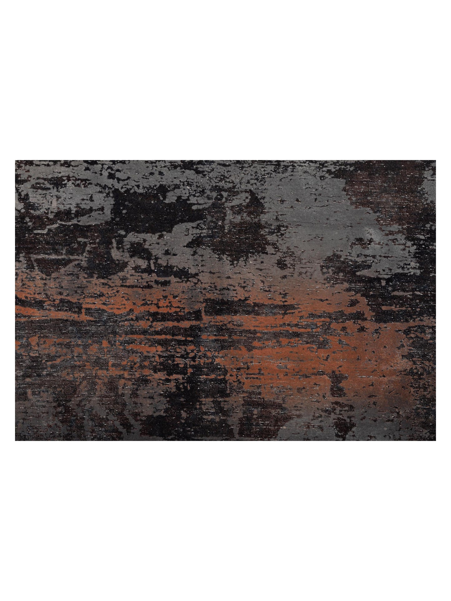 Vintage 133098 Dark Gray 9.9x13 Hand Knotted Rug