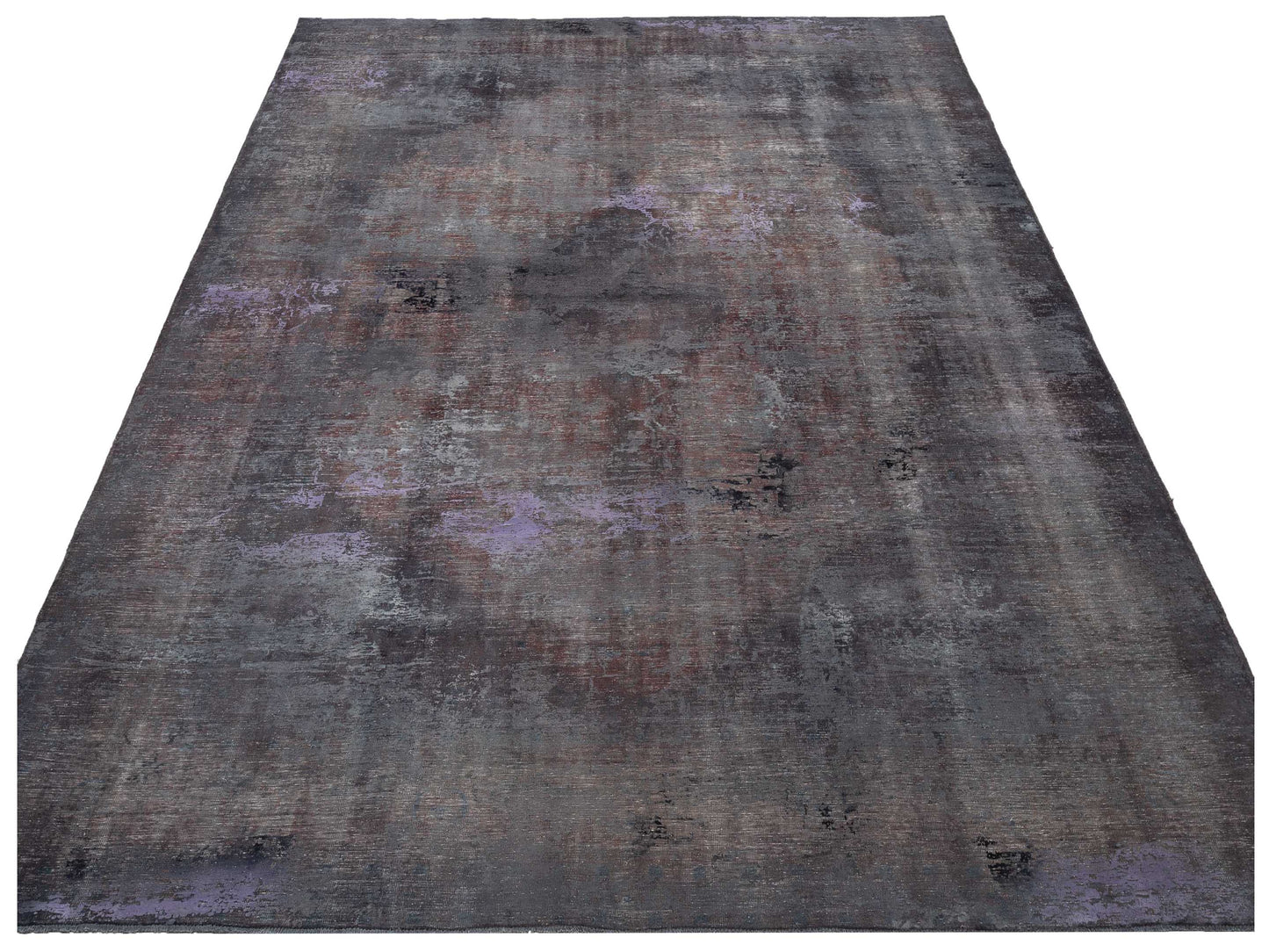 Vintage 133100 Dark Gray 9.10x12.9 Hand Knotted Rug