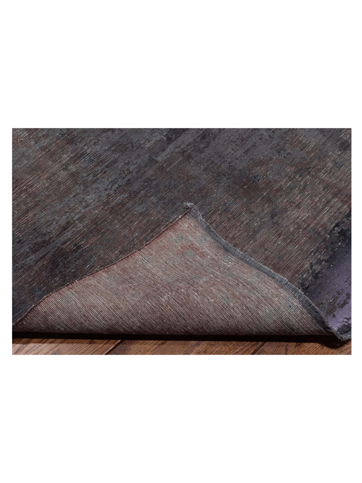 Vintage 133100 Dark Gray 9.10x12.9 Hand Knotted Rug
