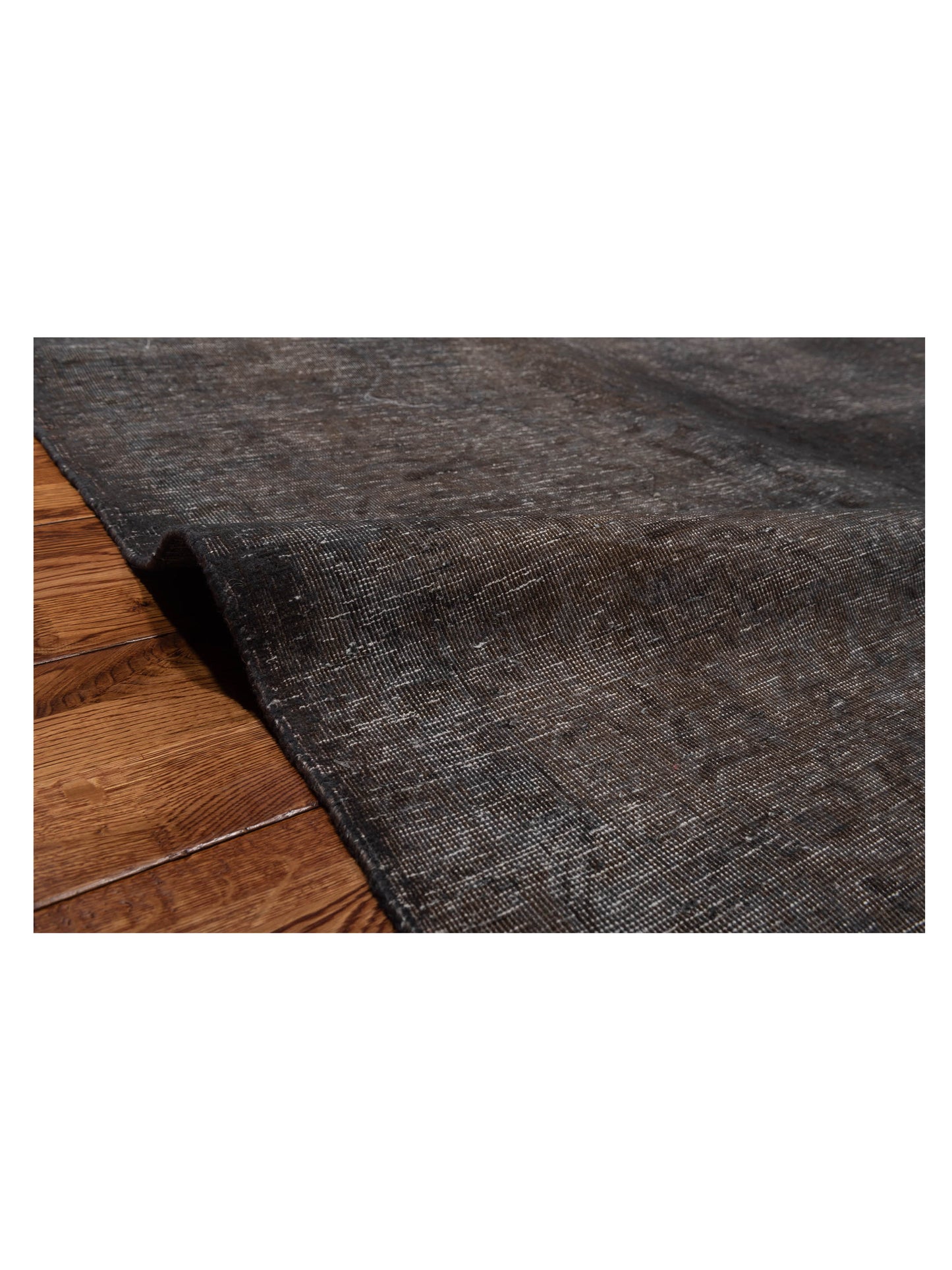 Vintage 133150 Dark Gray 9.7x14.6 Hand Knotted Rug