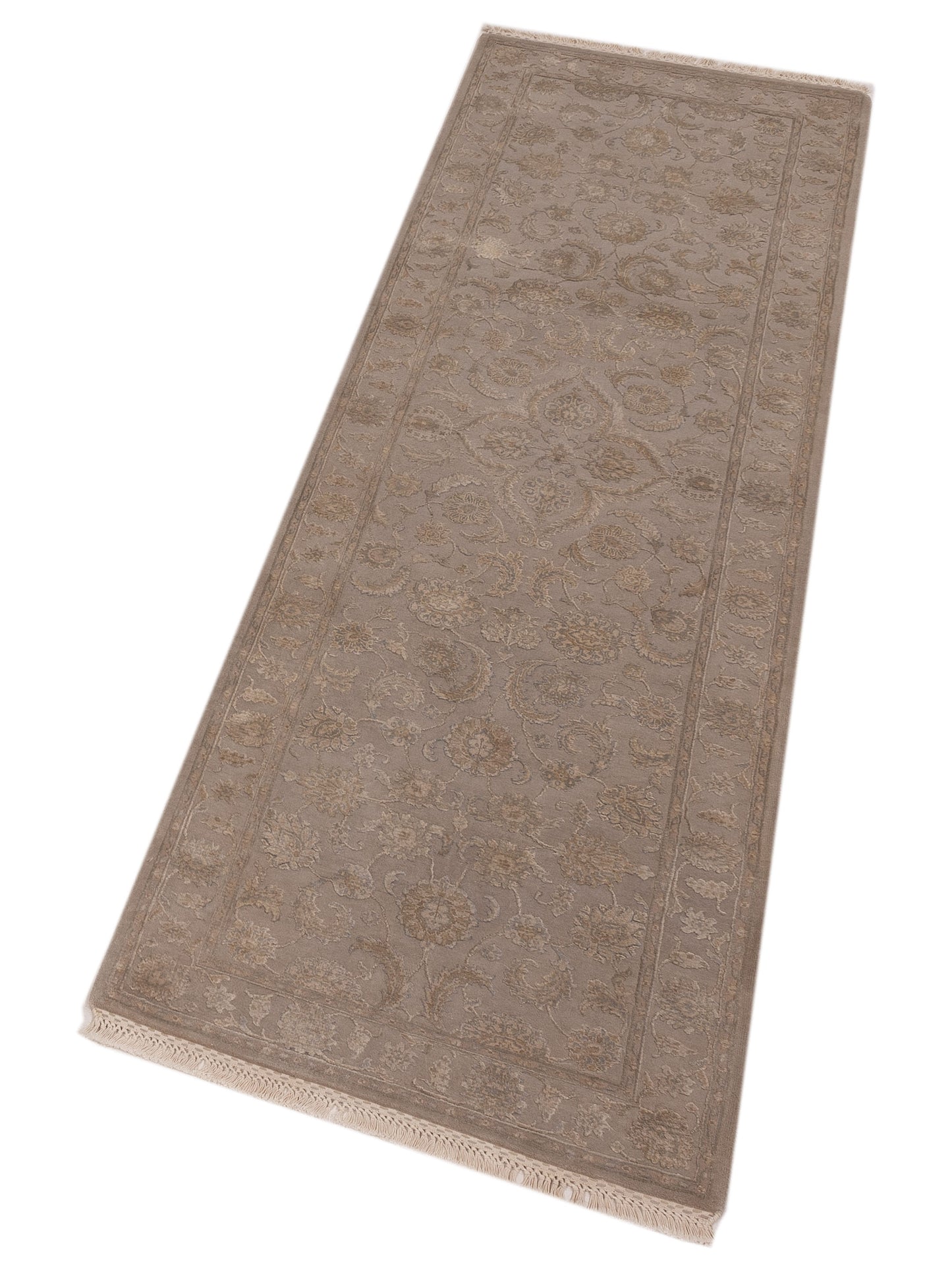 Imperial Silk 135470 Gray Gray 2.7x8 Hand Knotted Rug