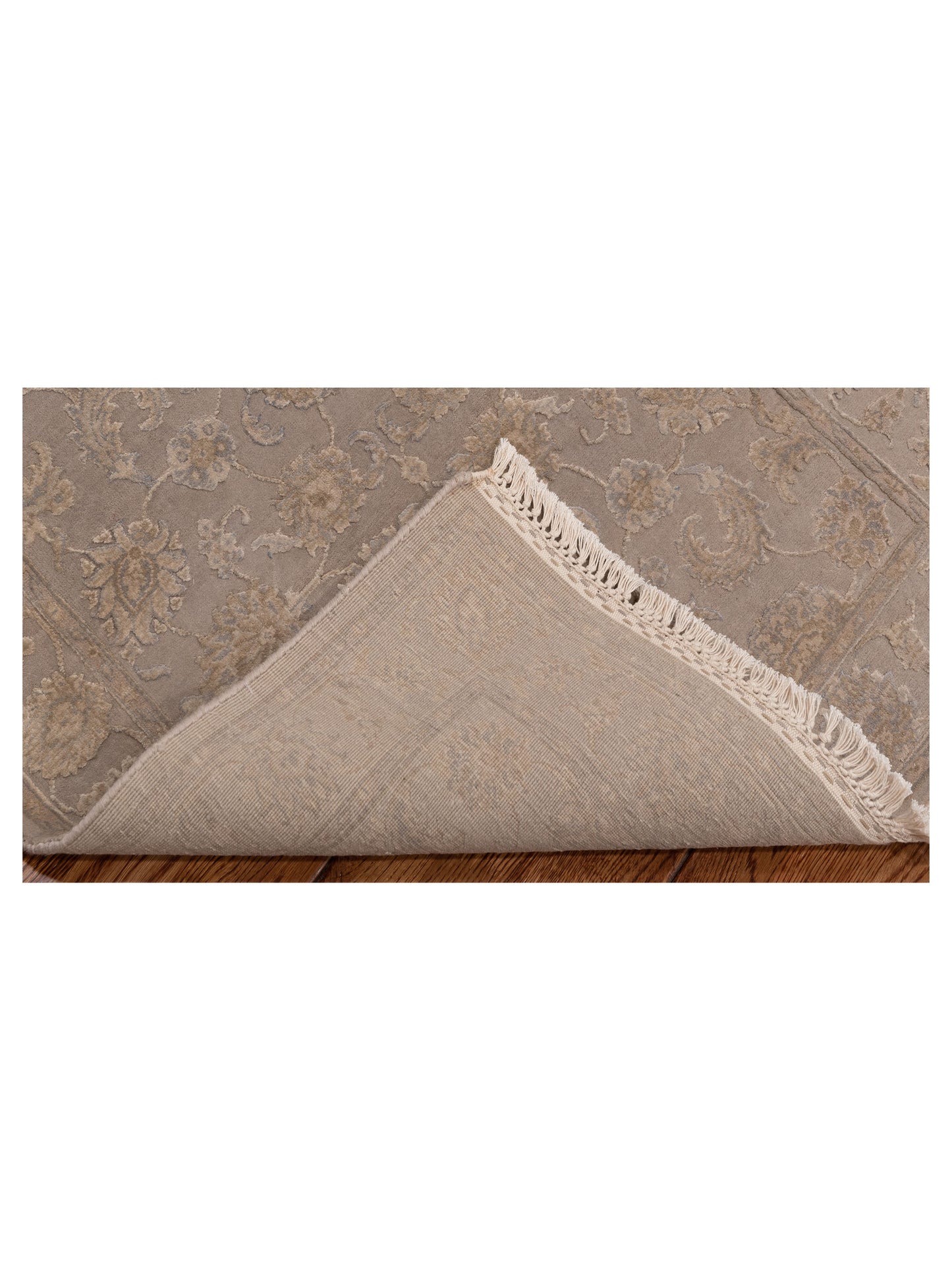 Imperial Silk 135470 Gray Gray 2.7x8 Hand Knotted Rug
