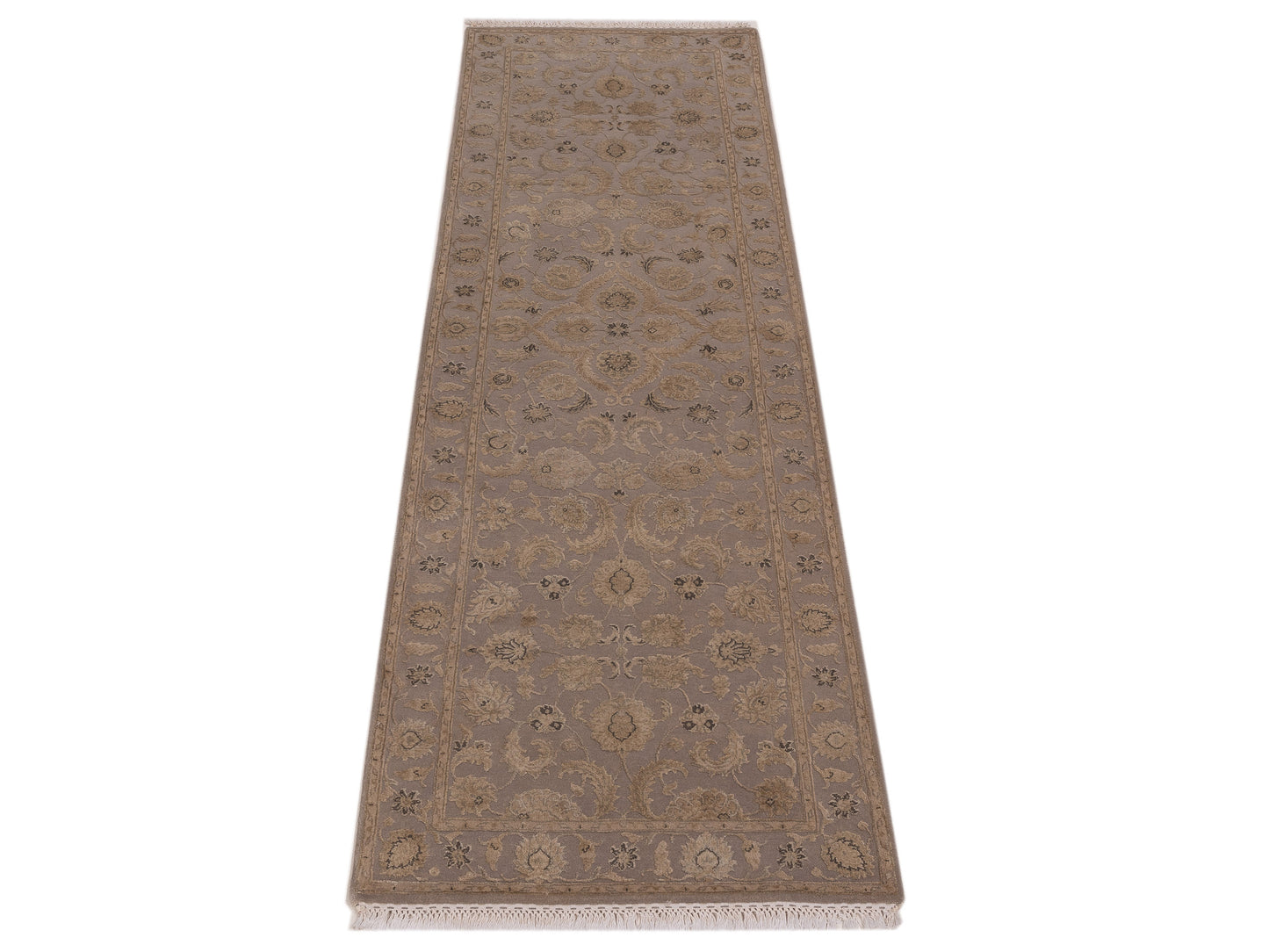 Imperial Silk 135472 Gray Gray 2.7x8.1 Hand Knotted Rug