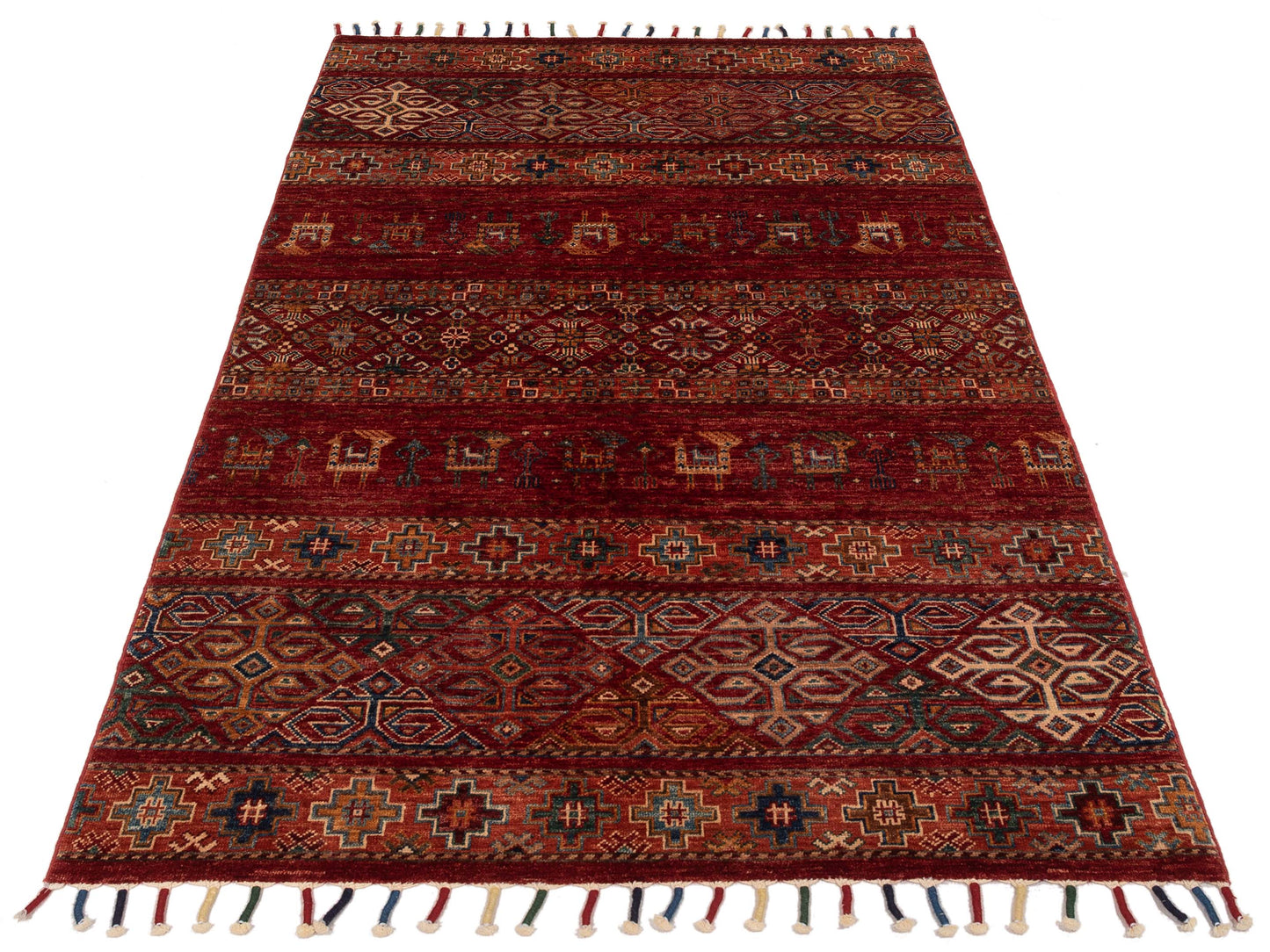 Horosan 139343 Multi 4.3x6 Hand Knotted Rug