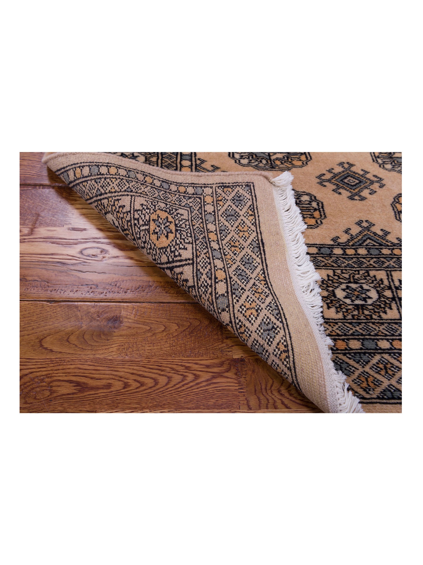 Bokhara 141384 Beige Beige 4.1x5.11 Hand Knotted Rug