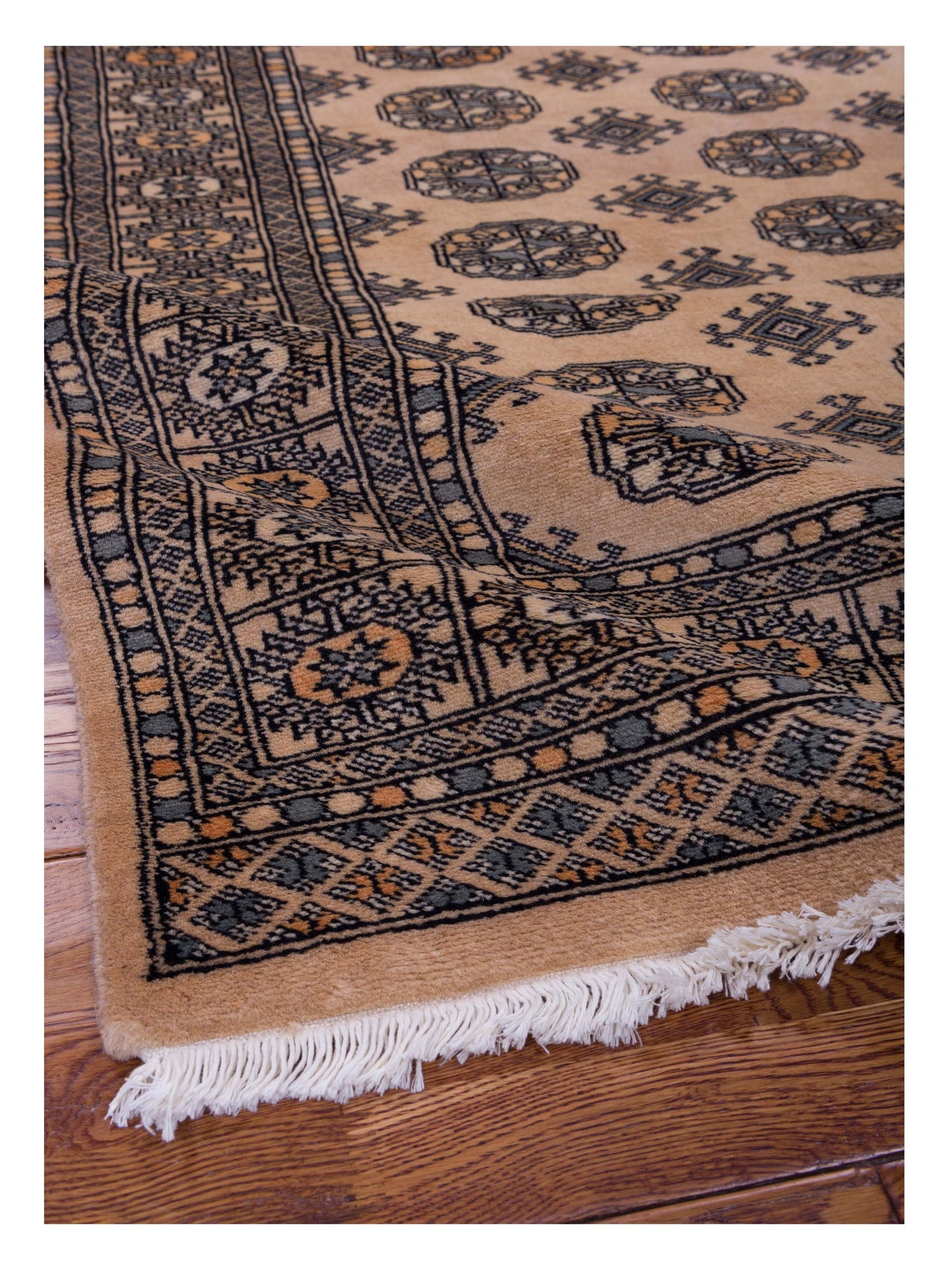 Bokhara 141384 Beige Beige 4.1x5.11 Hand Knotted Rug