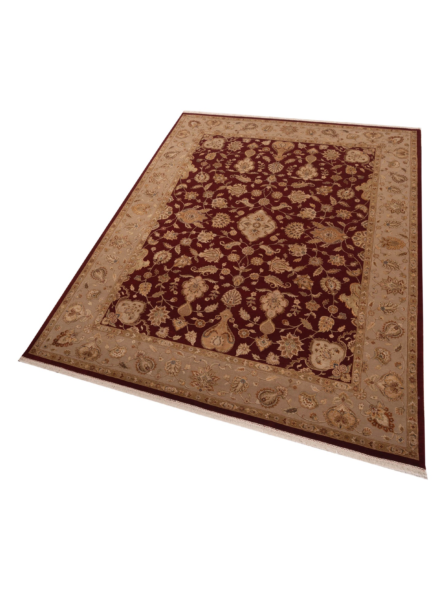 Imperial Silk 141435 Red Gold 9x12.2 Hand Knotted Rug