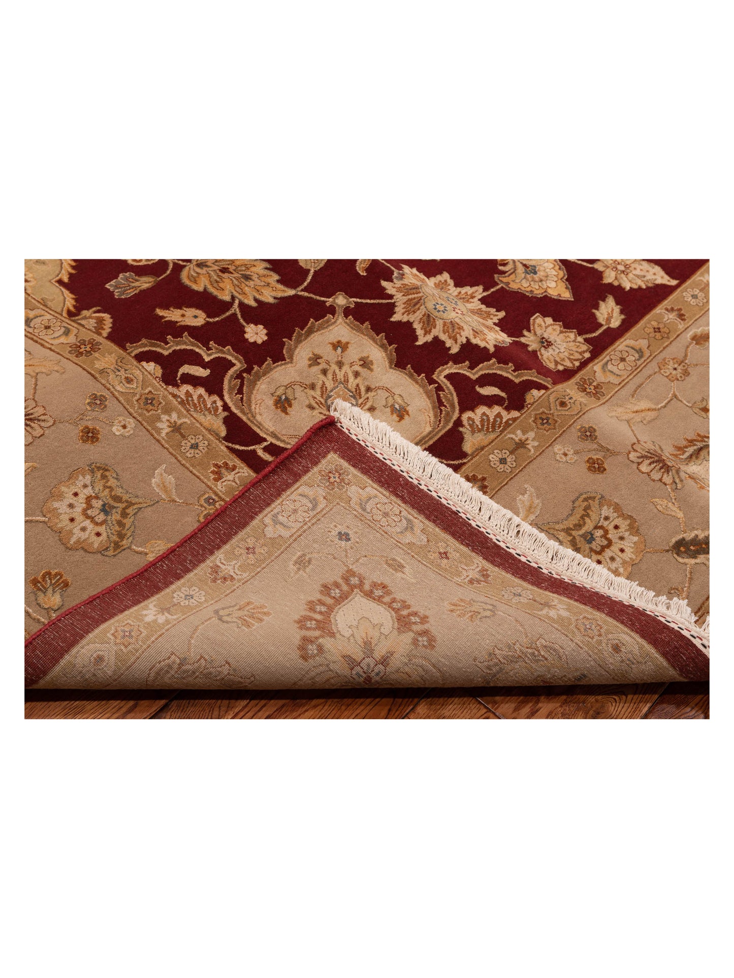 Imperial Silk 141435 Red Gold 9x12.2 Hand Knotted Rug