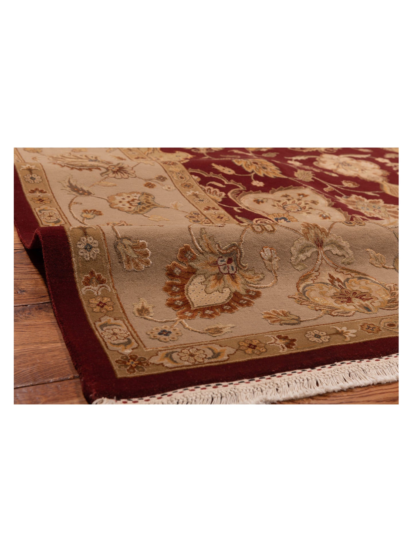 Imperial Silk 141435 Red Gold 9x12.2 Hand Knotted Rug