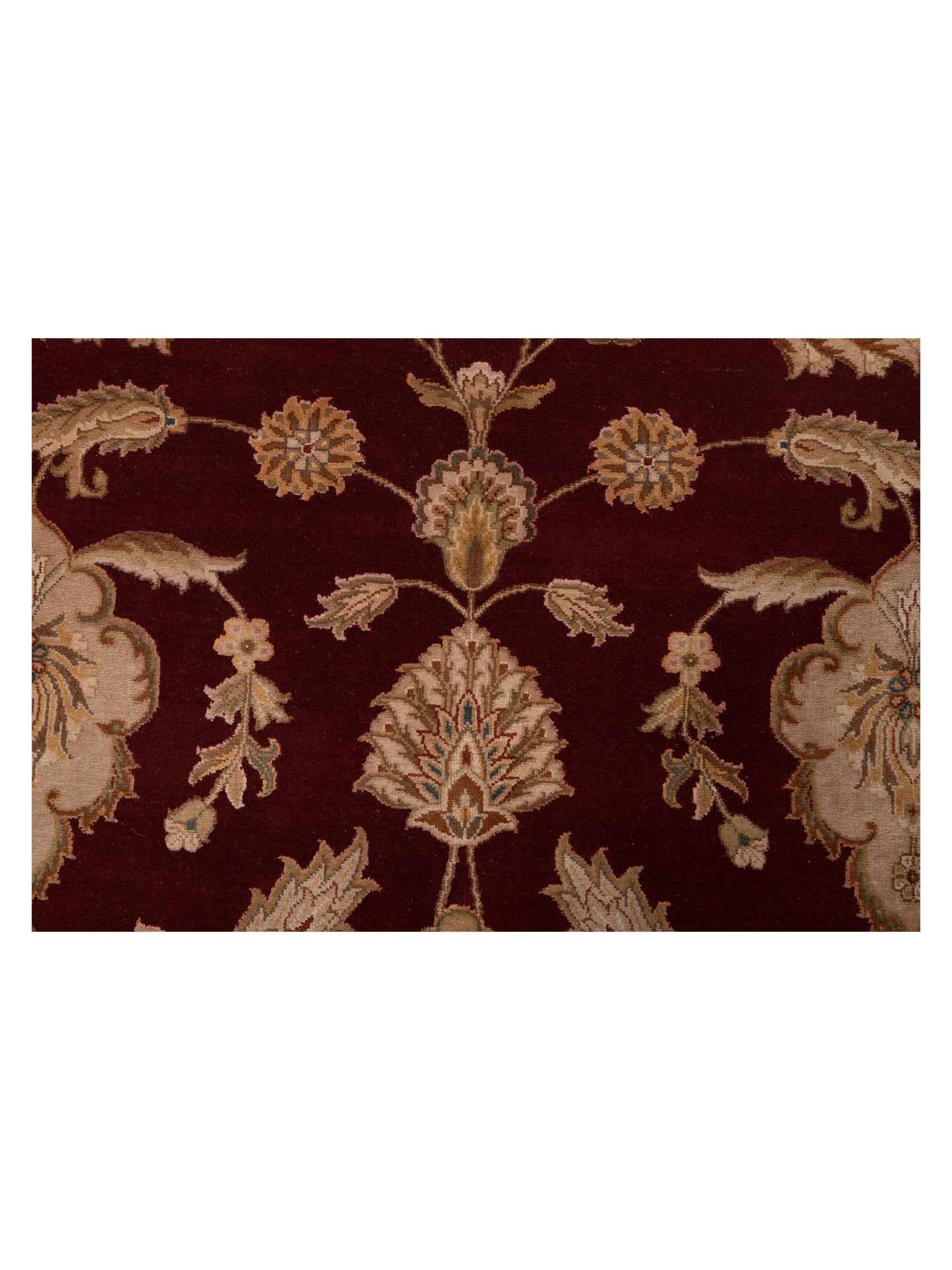 Imperial Silk 141436 Red Cream 8.1x10 Hand Knotted Rug