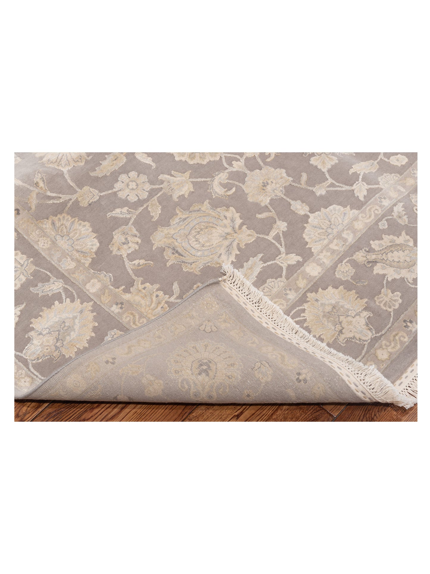 Imperial Silk 141439 Silver Silver 5.11x8.9 Hand Knotted Rug