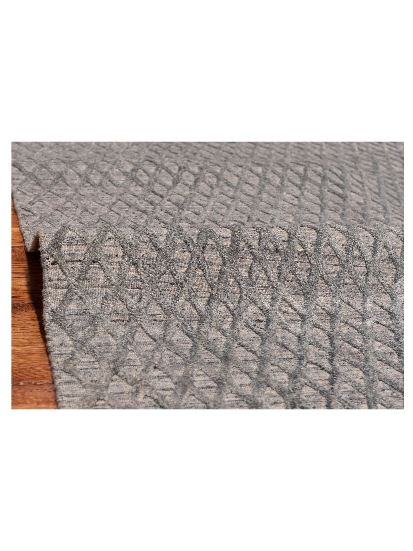 Himalayan 142592 Gray Blue Gray Blue 6.1x8.10 Hand Knotted Rug