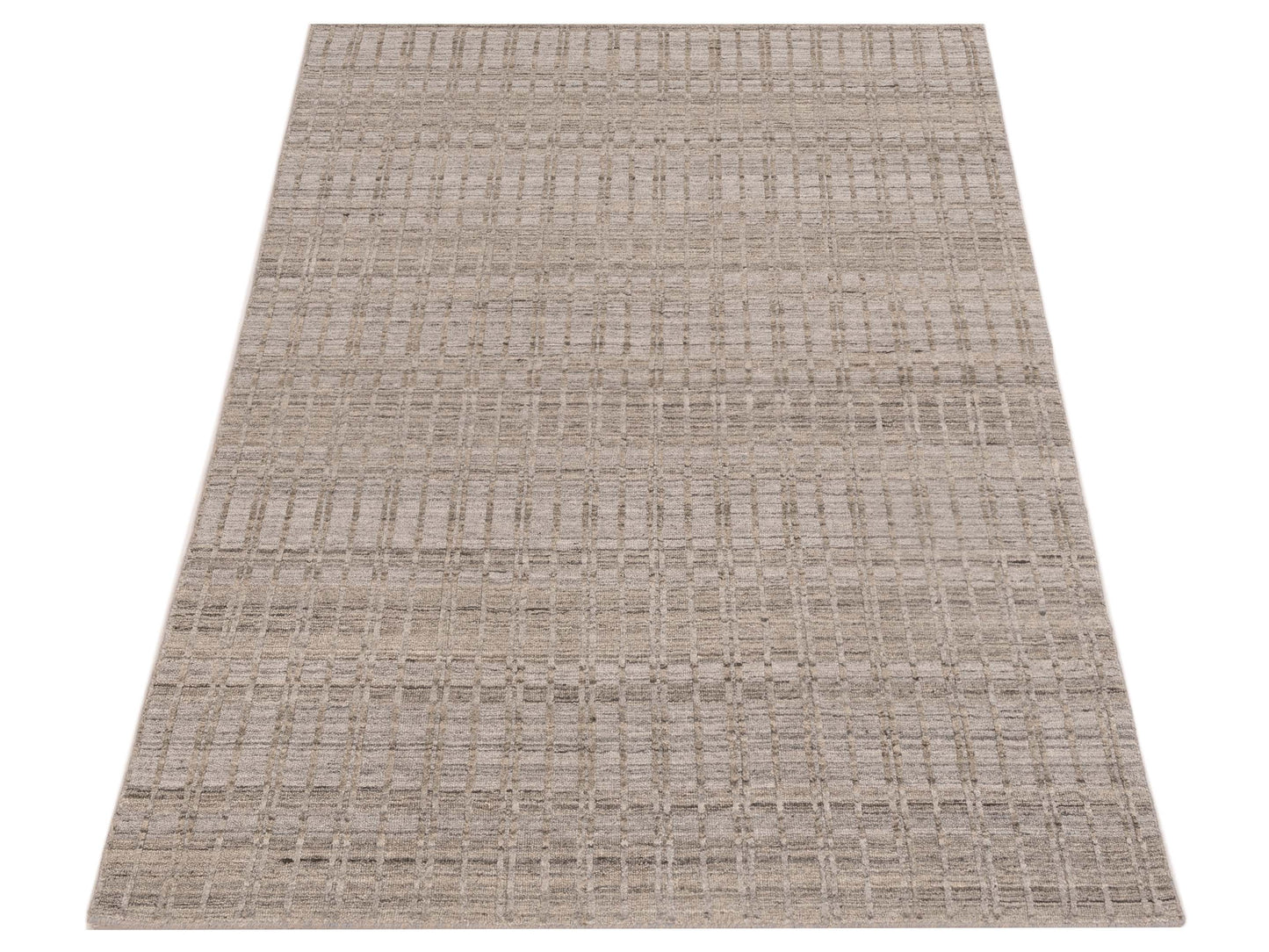 Himalayan 142680 Silver 4.1x6 Hand Knotted Rug