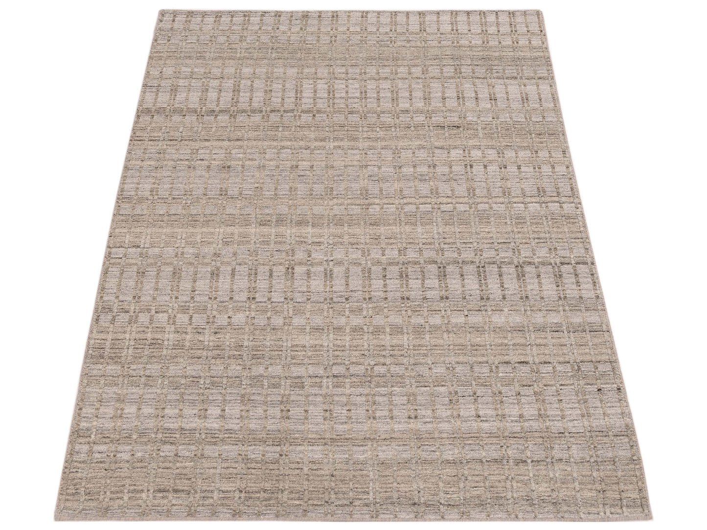 Himalayan 142682 Silver 4.1x6 Hand Knotted Rug
