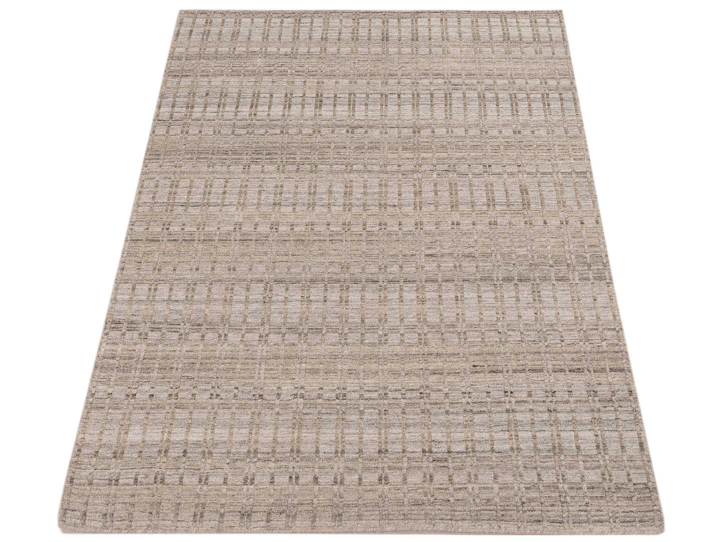 Himalayan 142687 Silver 4.1x6 Hand Knotted Rug