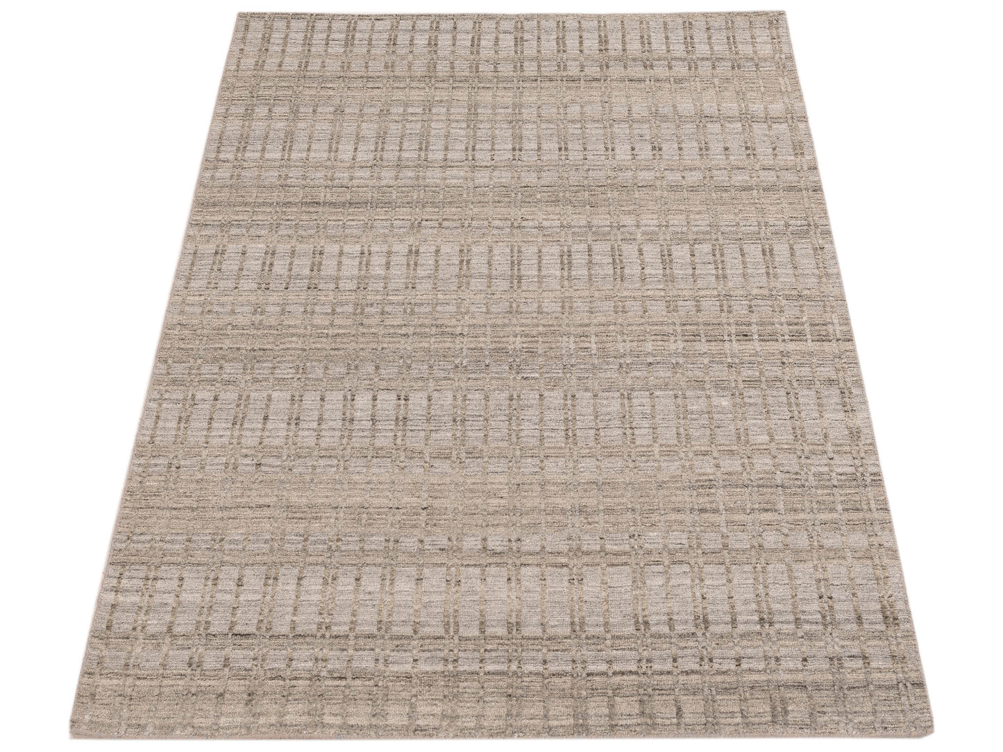 Himalayan 142697 Silver Gray 4.1x6 Hand Knotted Rug